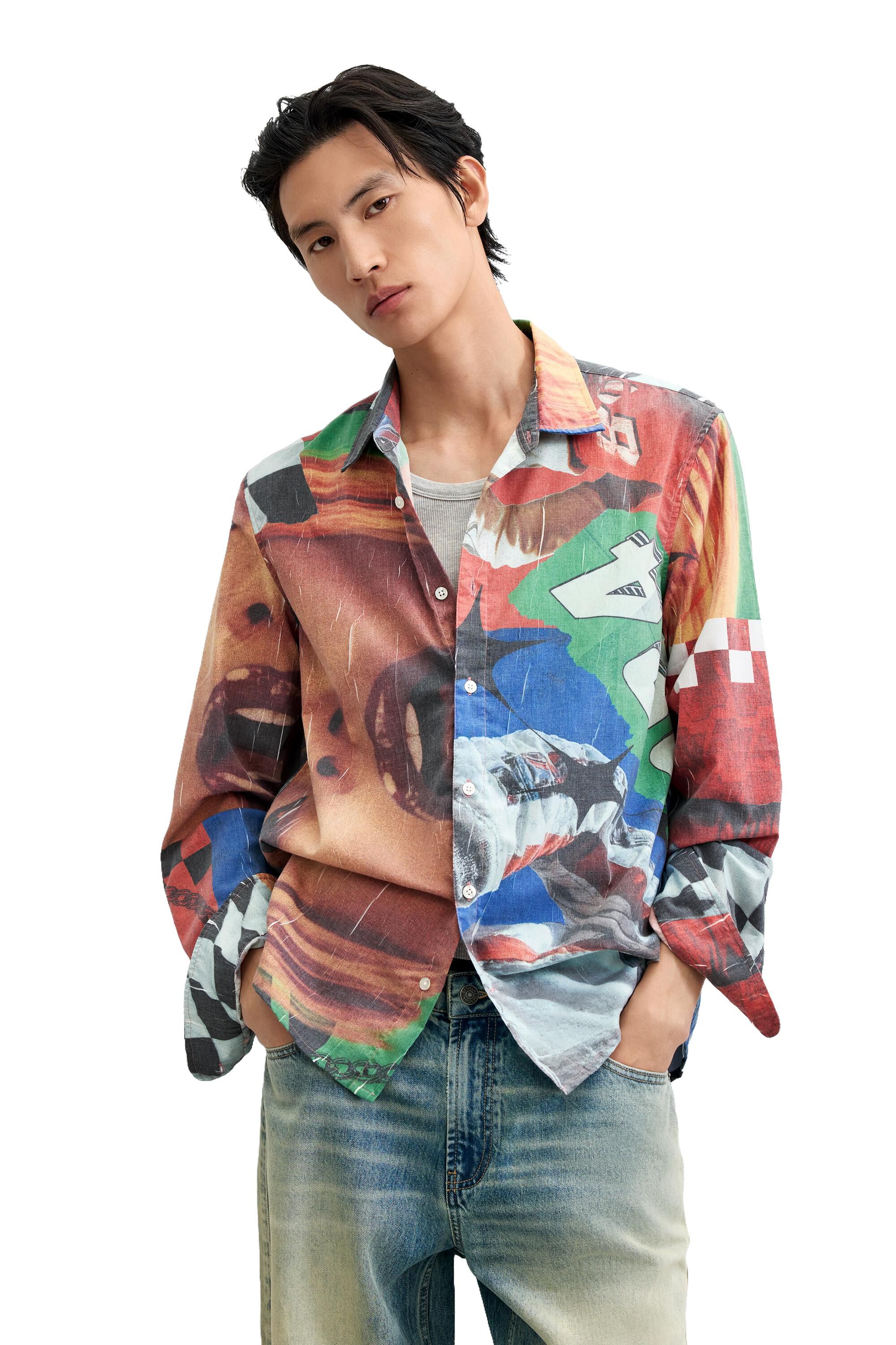 Chemise à imprimé collage, DESIGUAL