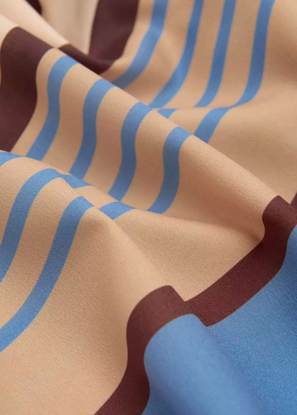 Foulard satiné rayures, MANGO