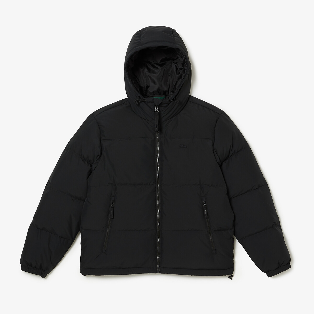 Image of Warm Hooded Padded Jacket with Zip Fastening