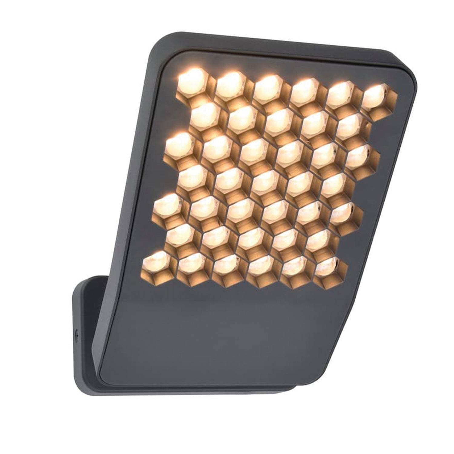 Applique murale d'extérieur sur secteur ATLANTIS GREY aluminium LED blanc chaud H11m, LUMISKY