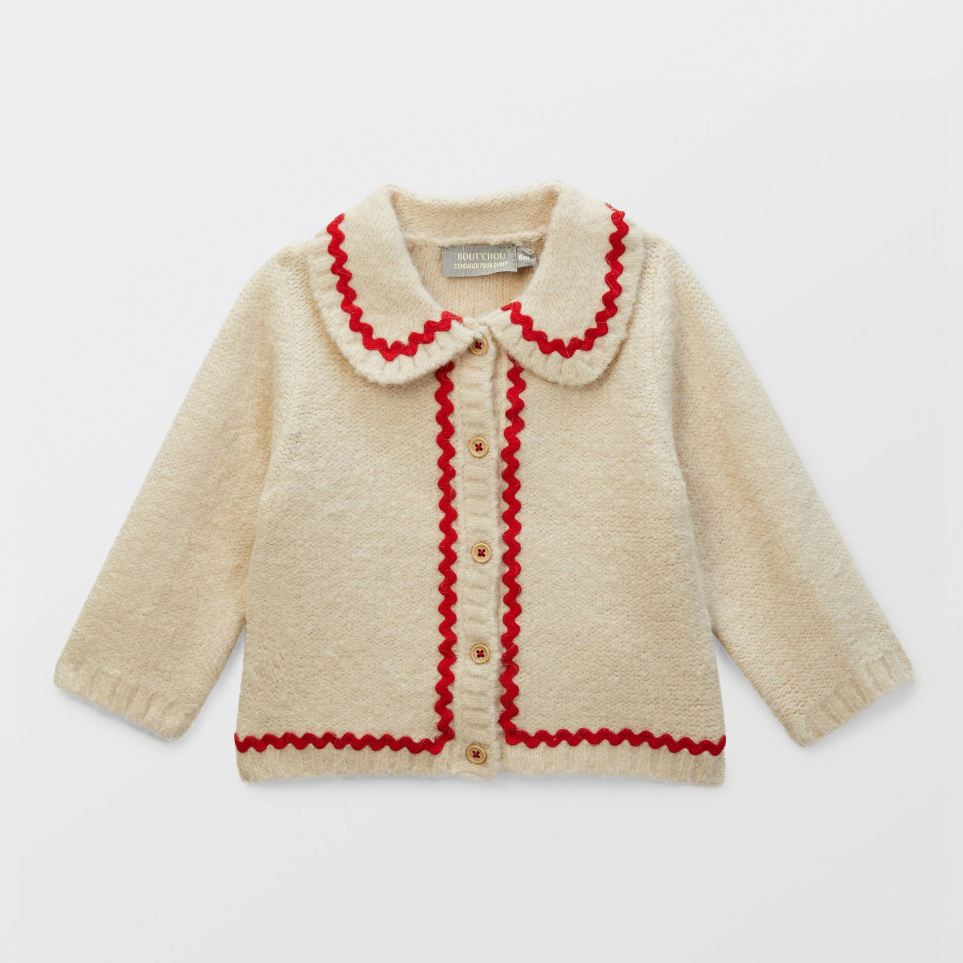 Cardigan col claudine, BOUT'CHOU