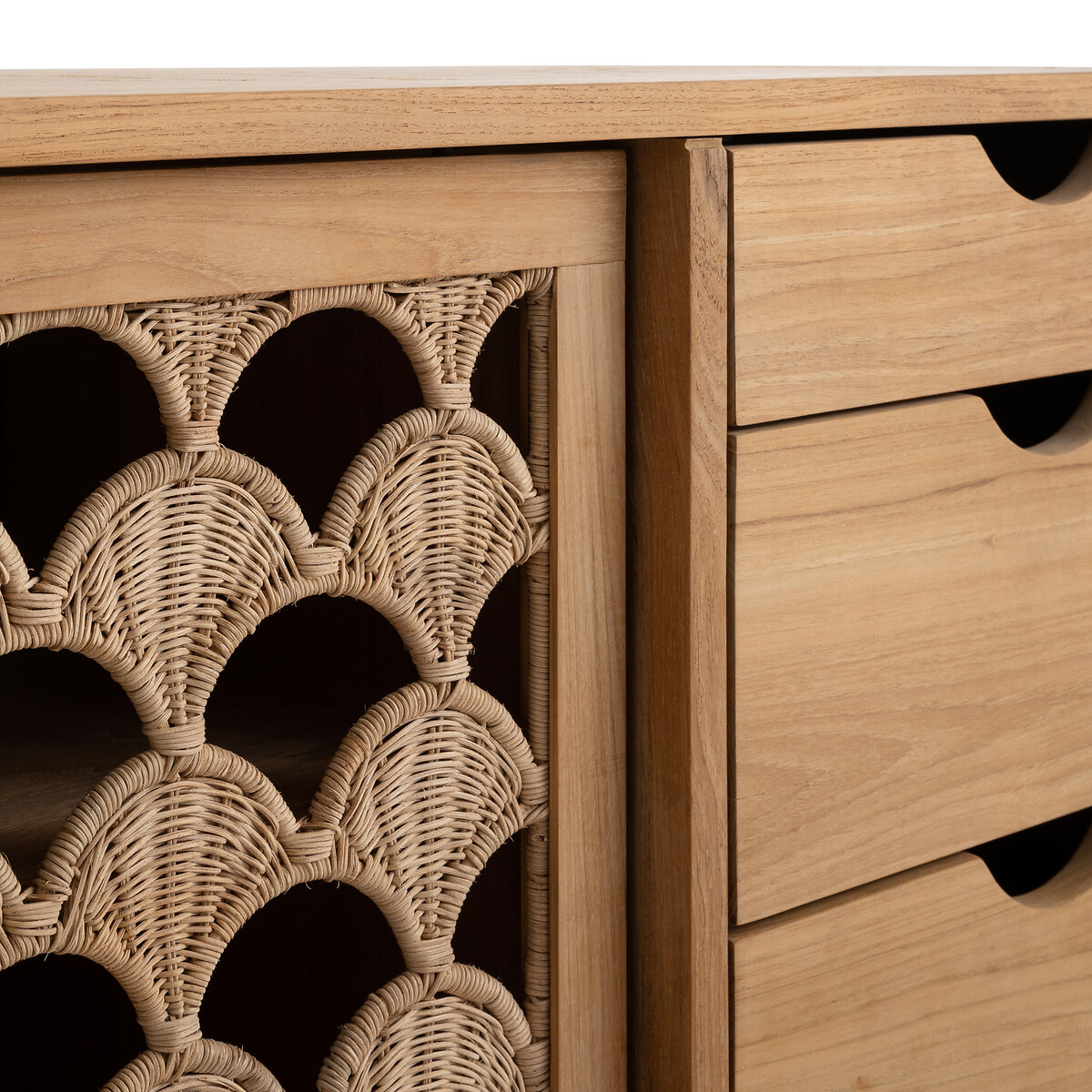 Product photograph of Palma Solid Teak Sideboard from La Redoute UK
