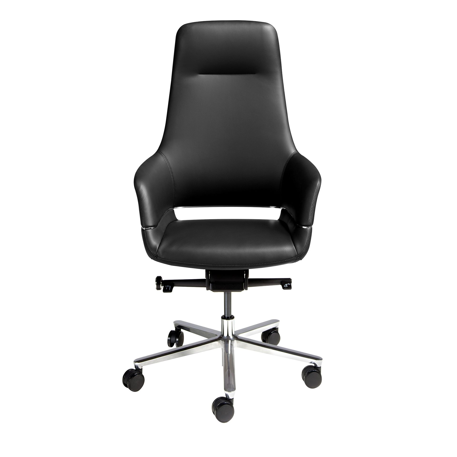Chaise de bureau pivotante en similicuir, ANGEL CERDA