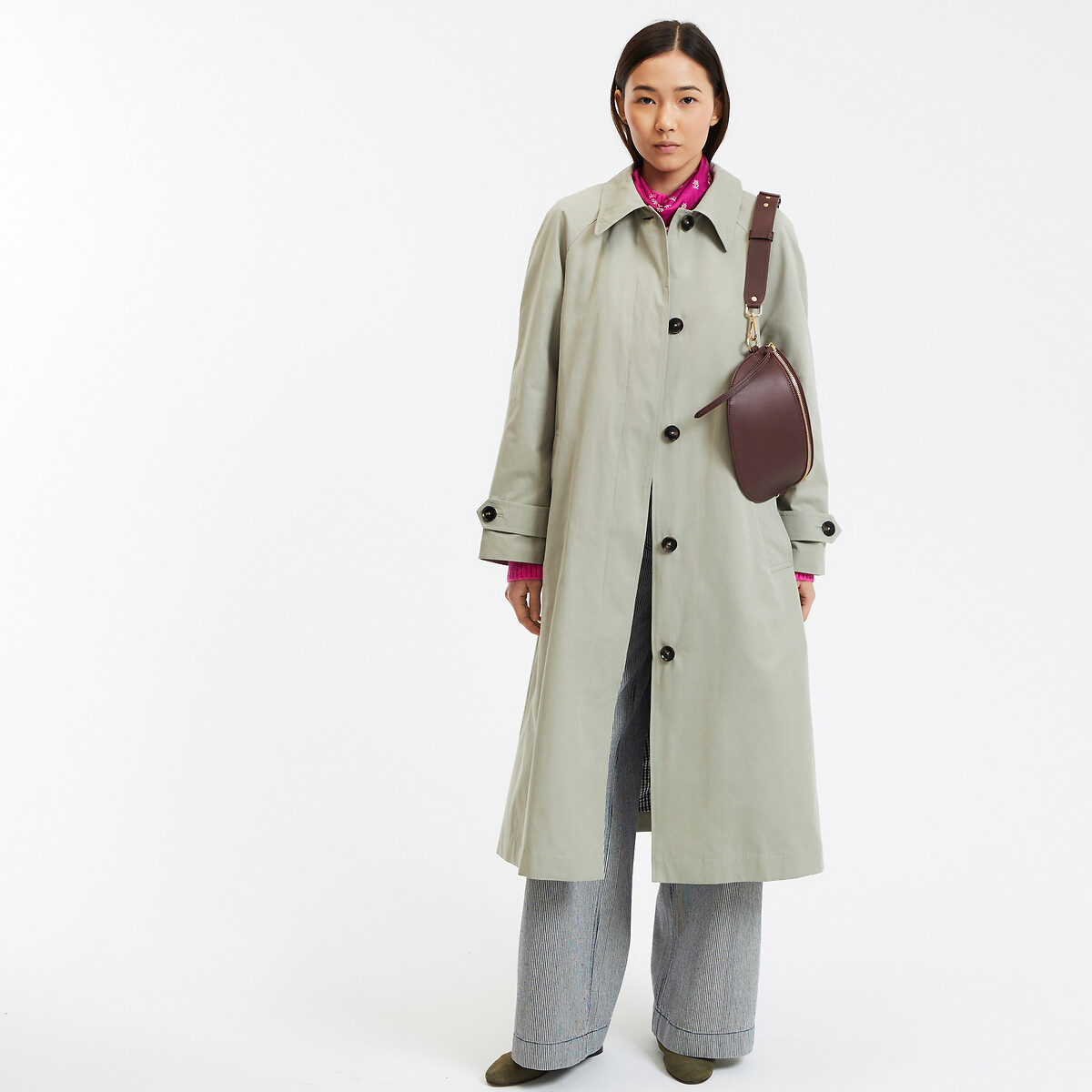 Trench oversize boutonné, Signature MAURICE