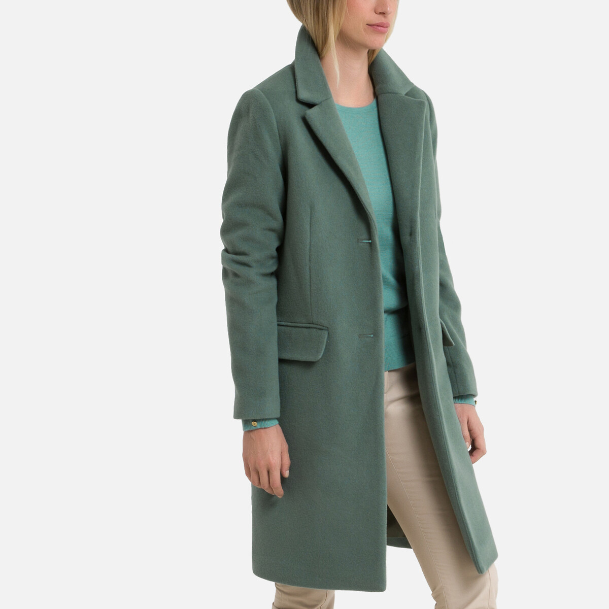 green wool jacket ladies