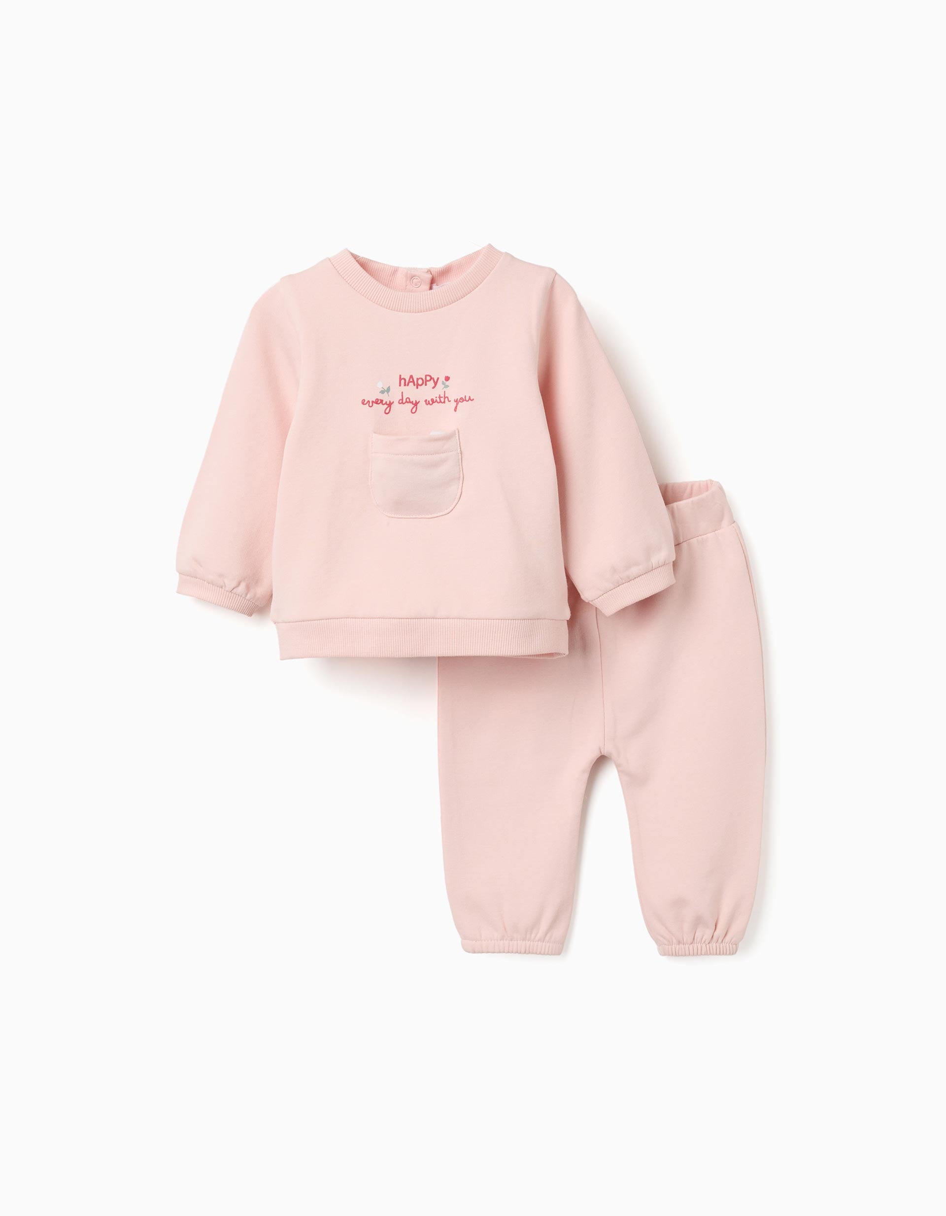 Ensemble en coton peigné avec cœur 3D, ZIPPY