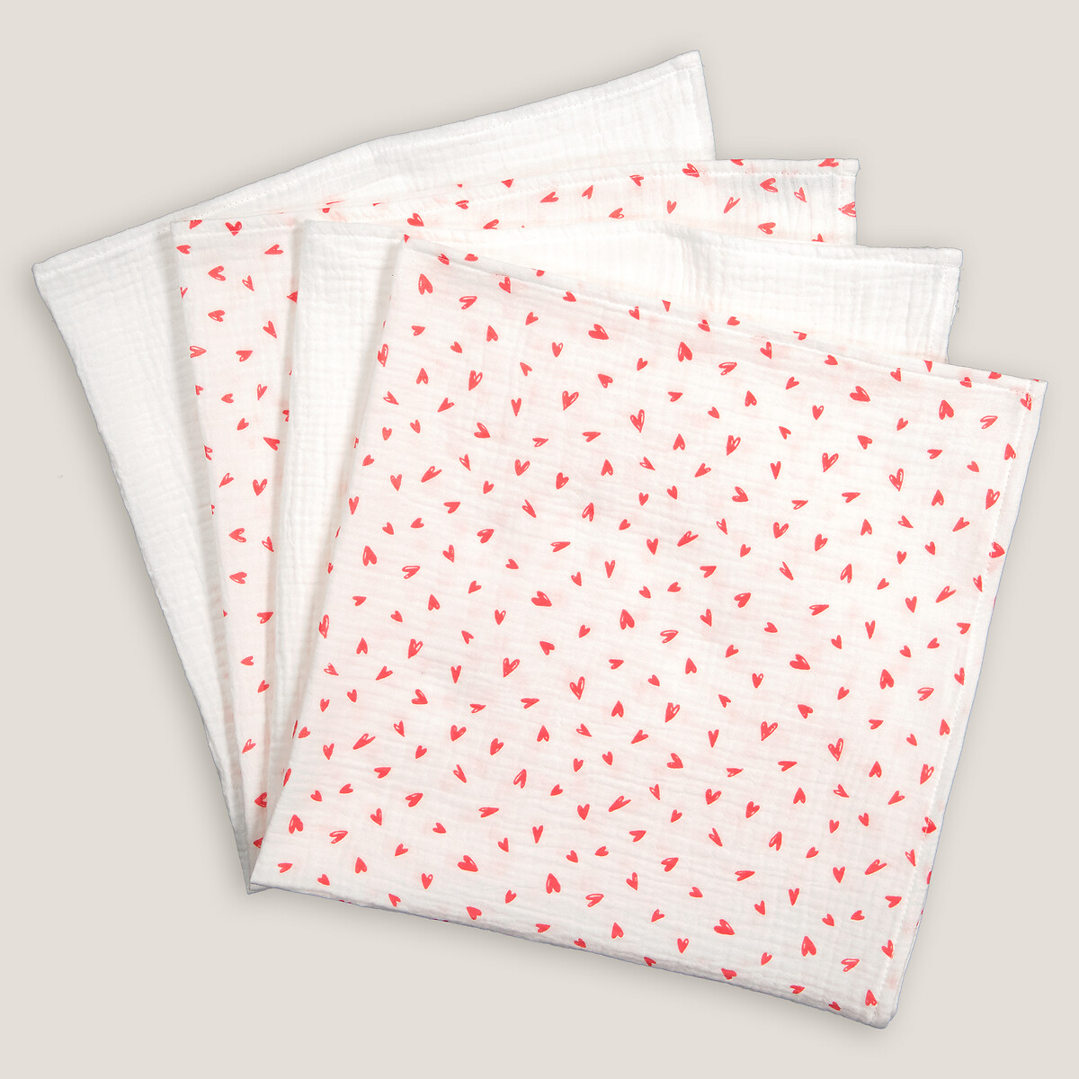 Pack of 4 Organic Cotton Muslin Squares