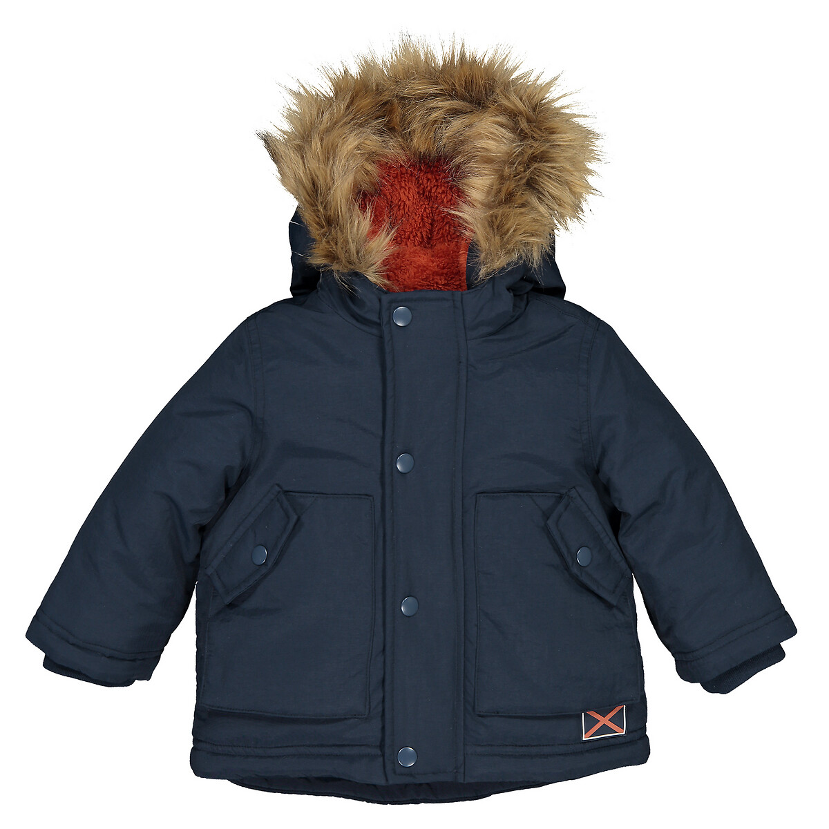 Fleece-Lined Hooded Parka, 3 Months-3 Years