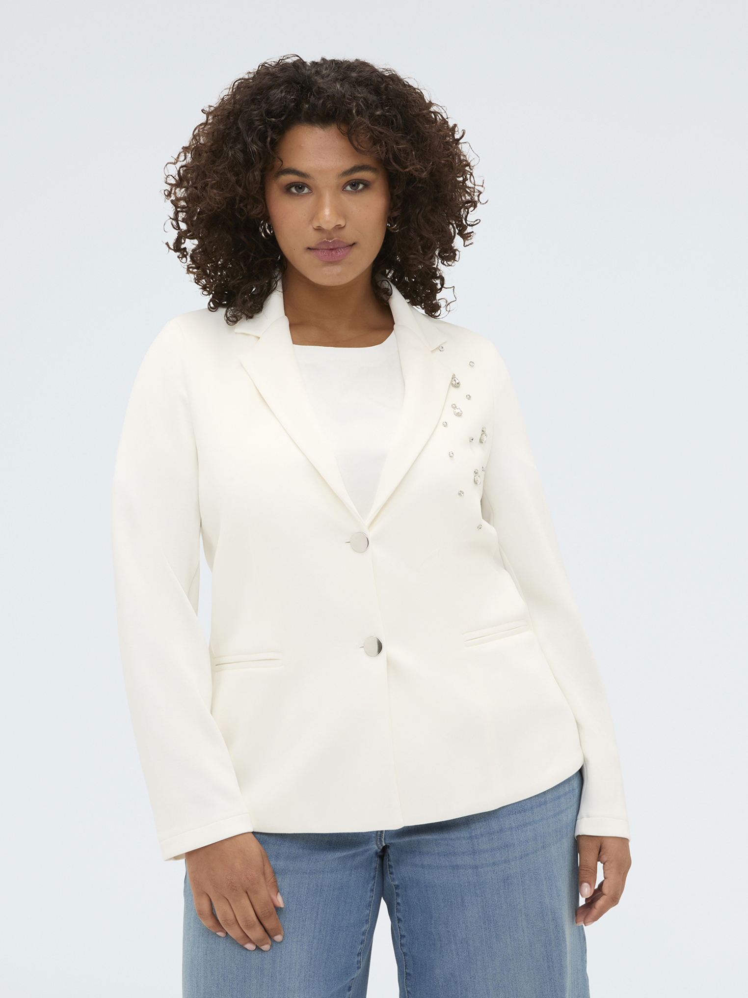 Blazer avec applications crystal, FIORELLA RUBINO