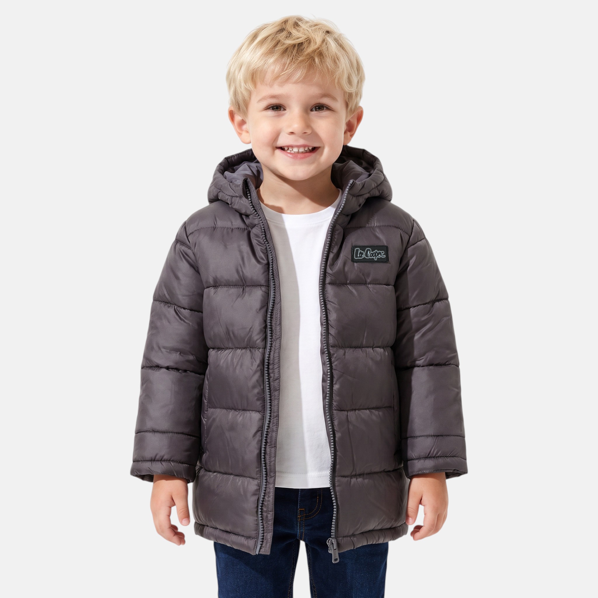 Doudoune matelassée zippée à capuche COCOON, LEE COOPER