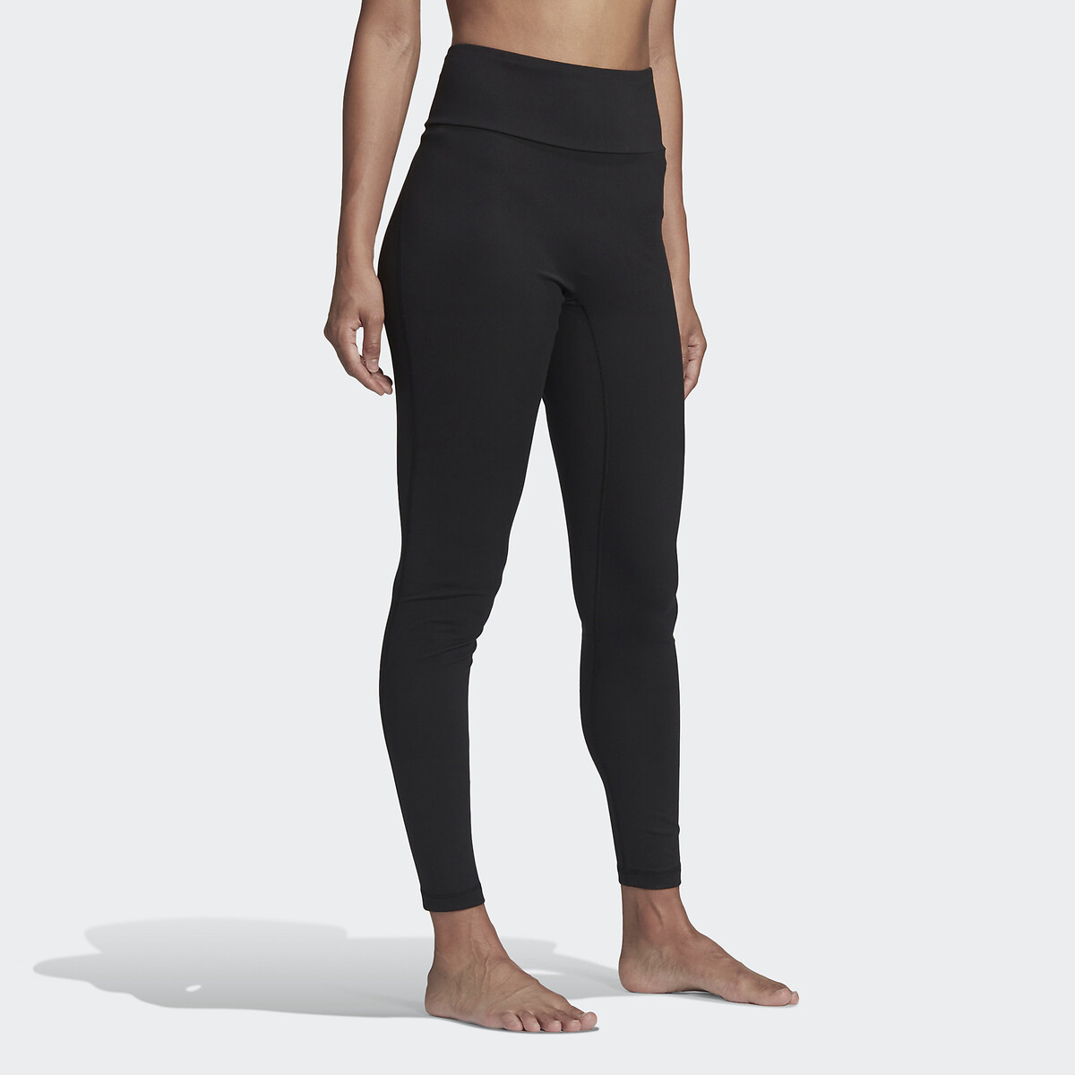 Image of Recycled Cropped Yoga Leggings with High Waist