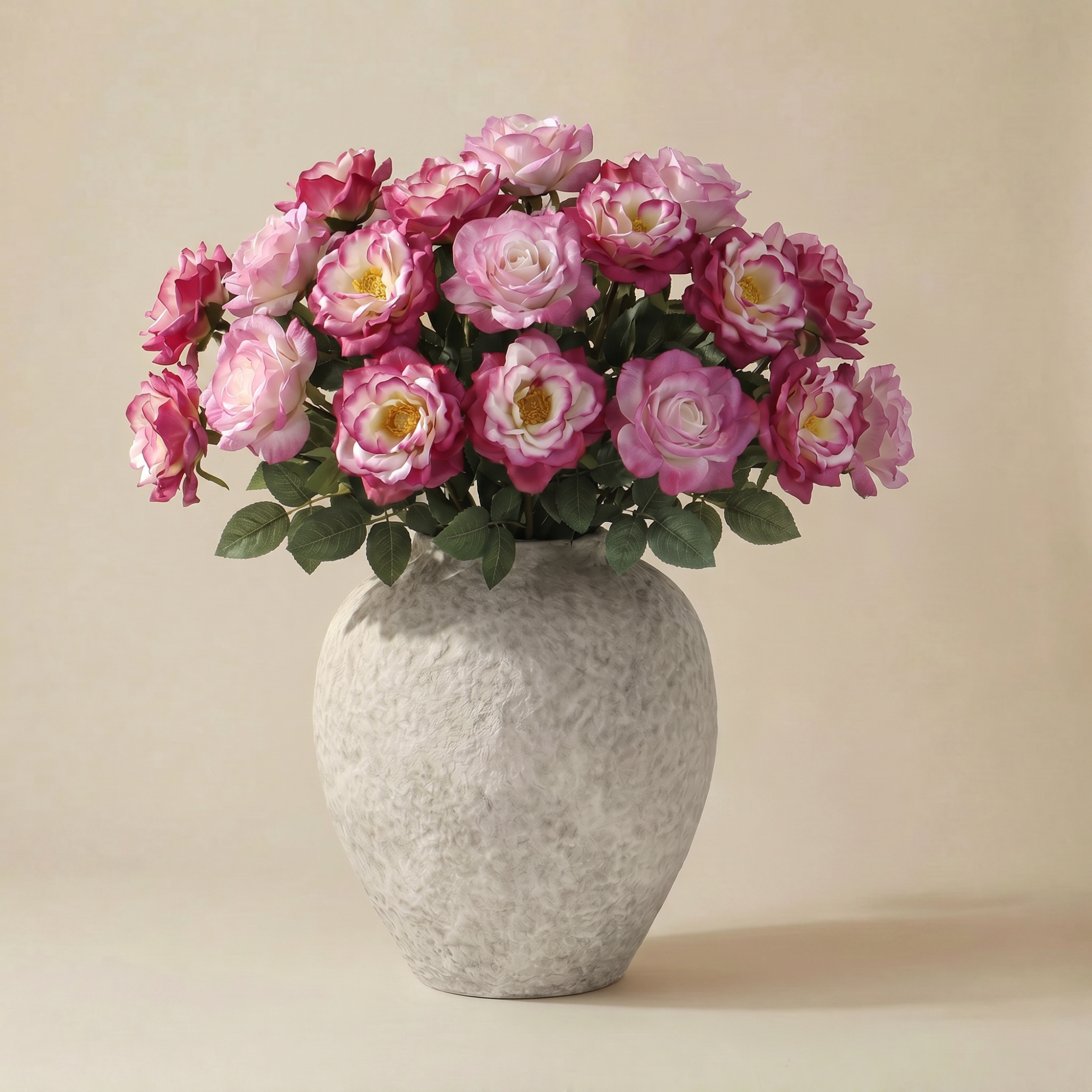 Bouquet de 24 tiges de roses artificiel H64, SIA