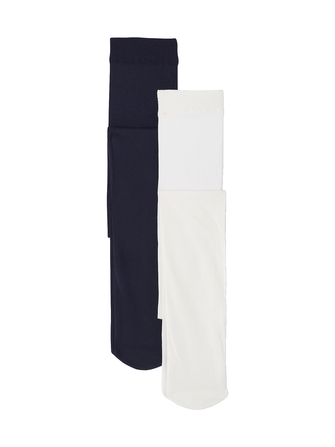 Lot de 2 paires de collants unis, VERTBAUDET