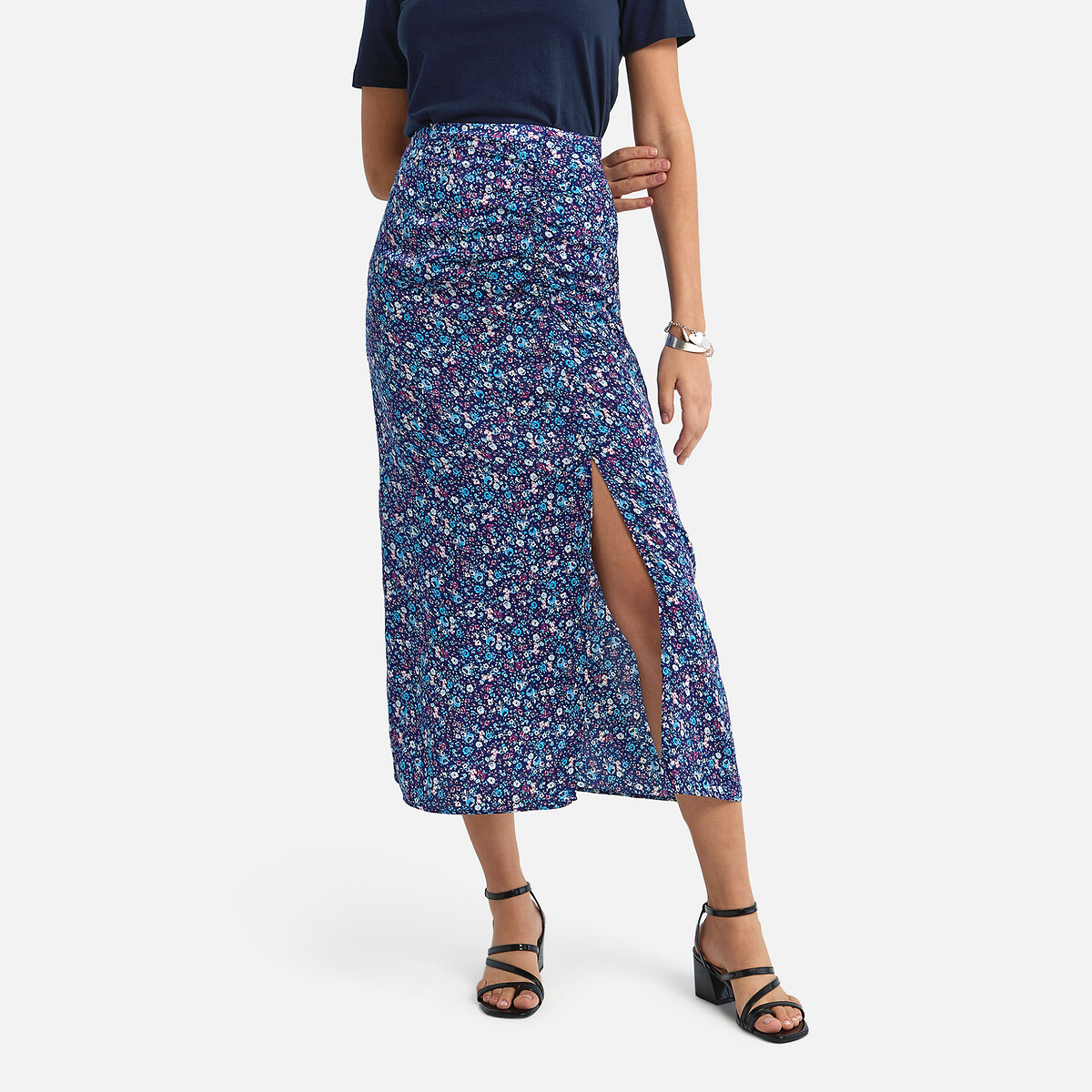 long pencil skirt with front split