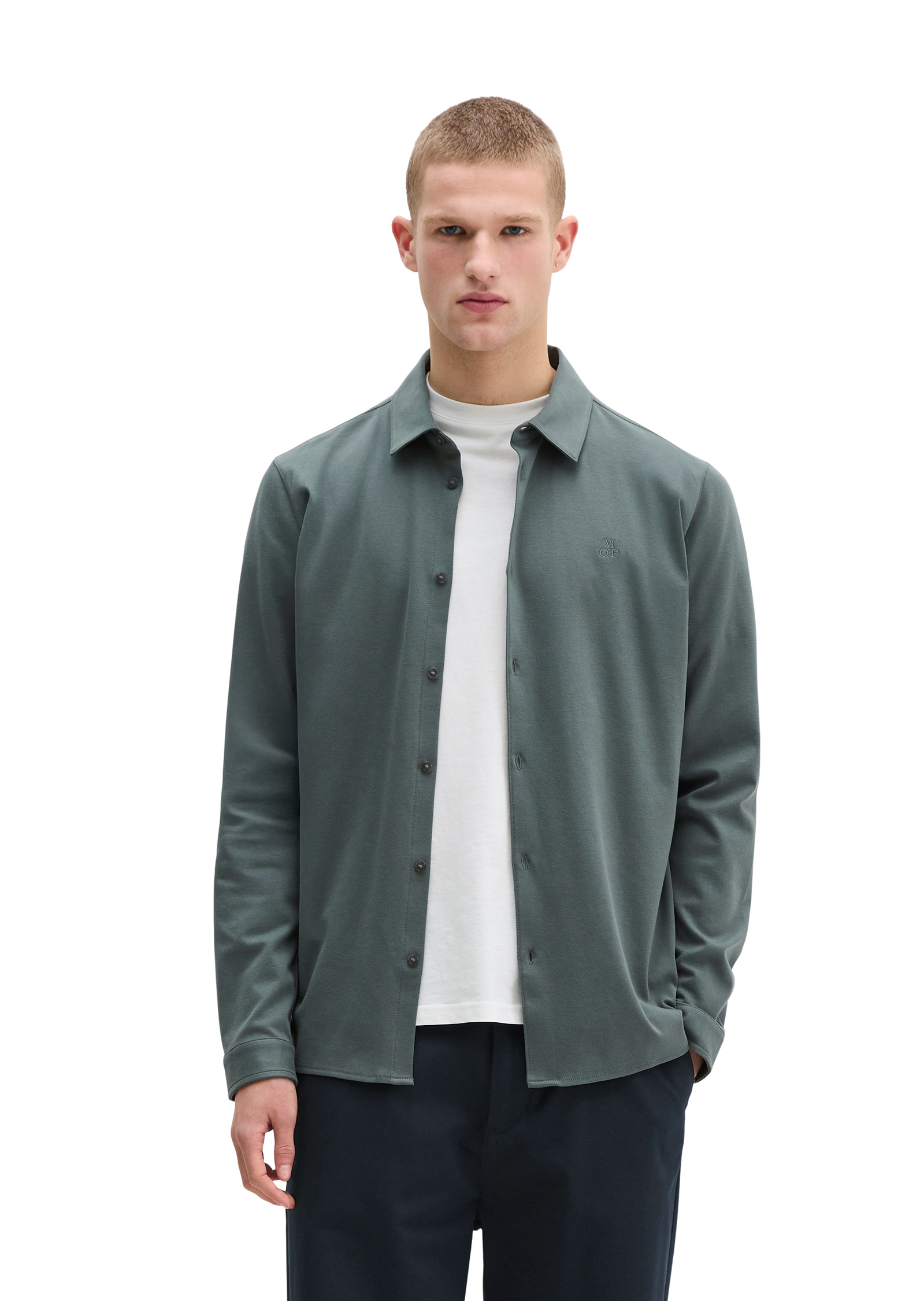 Chemise en jersey DfC regular en coton bio doux, MARC O'POLO