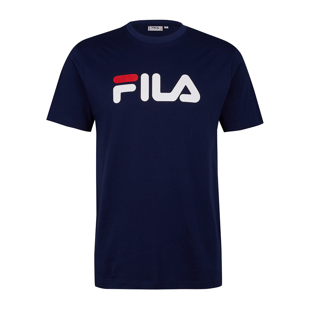 Foundation Cotton T-Shirt with Large Logo Print and Short Sleeves