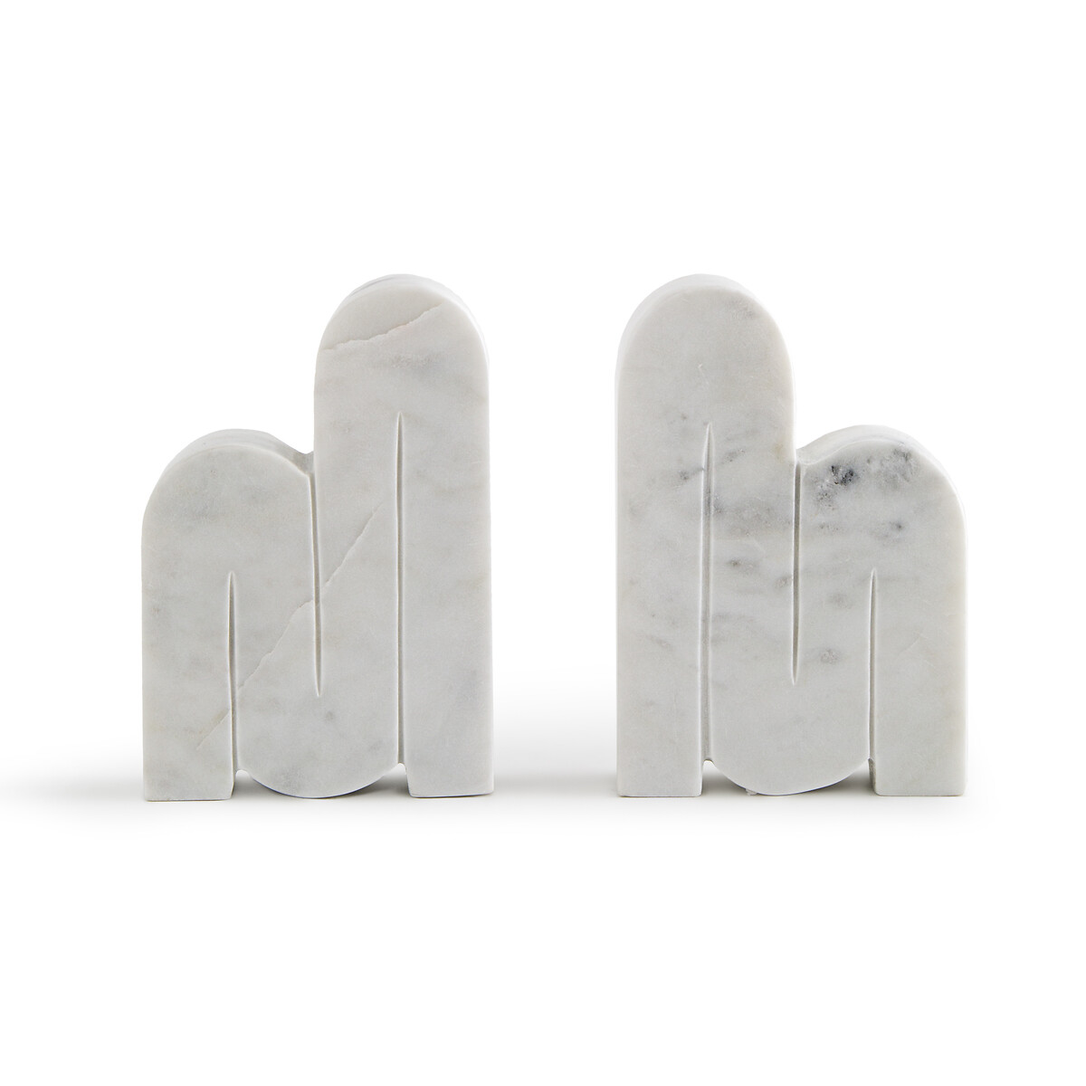 Set of 2 Tropea Marble Bookends