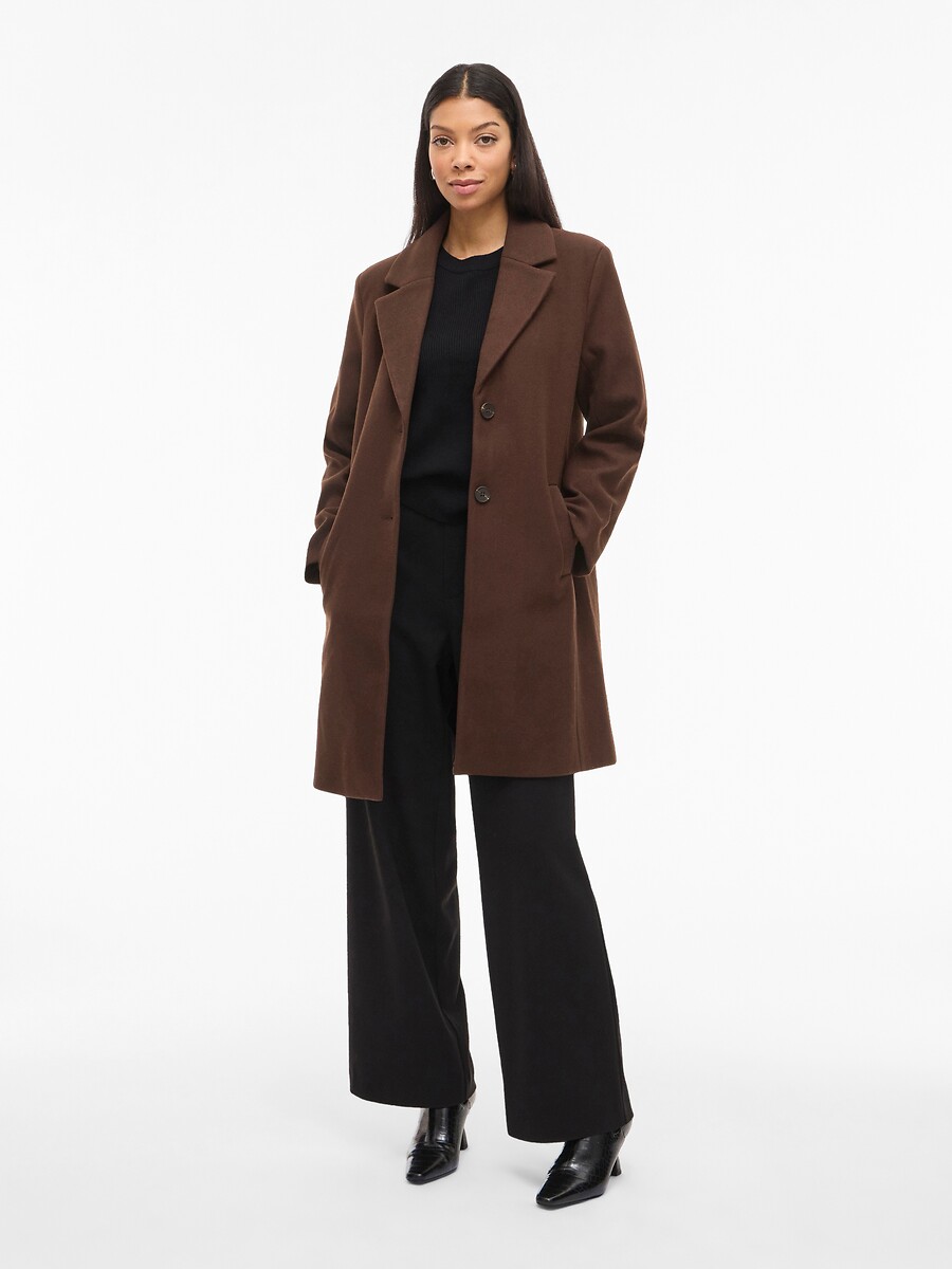 Manteau mi-long boutonné, VILA