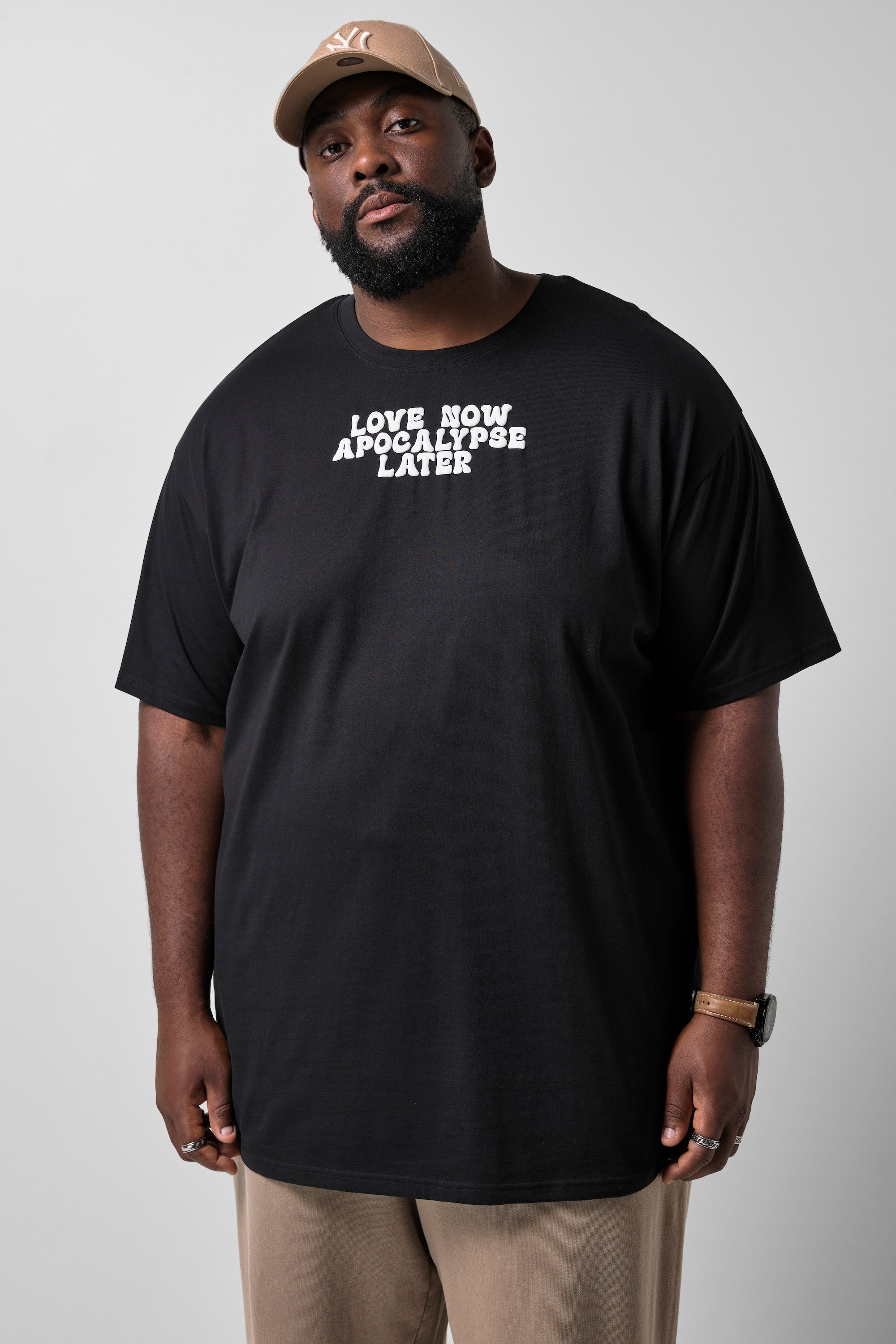 T-shirt, manches mi-hauteur, coupe oversize, STHUGE