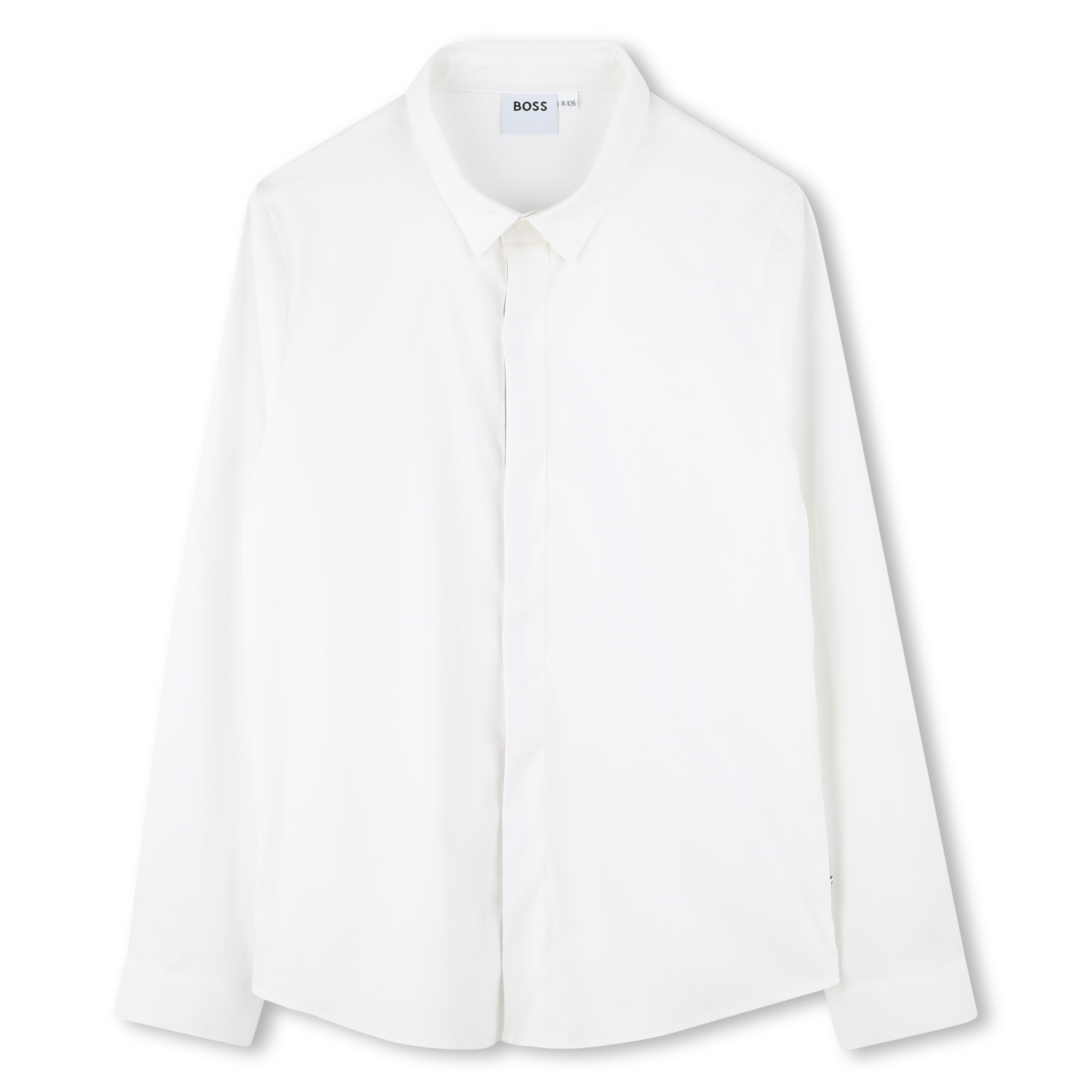 Chemise ajustée en popeline, BOSS KIDSWEAR