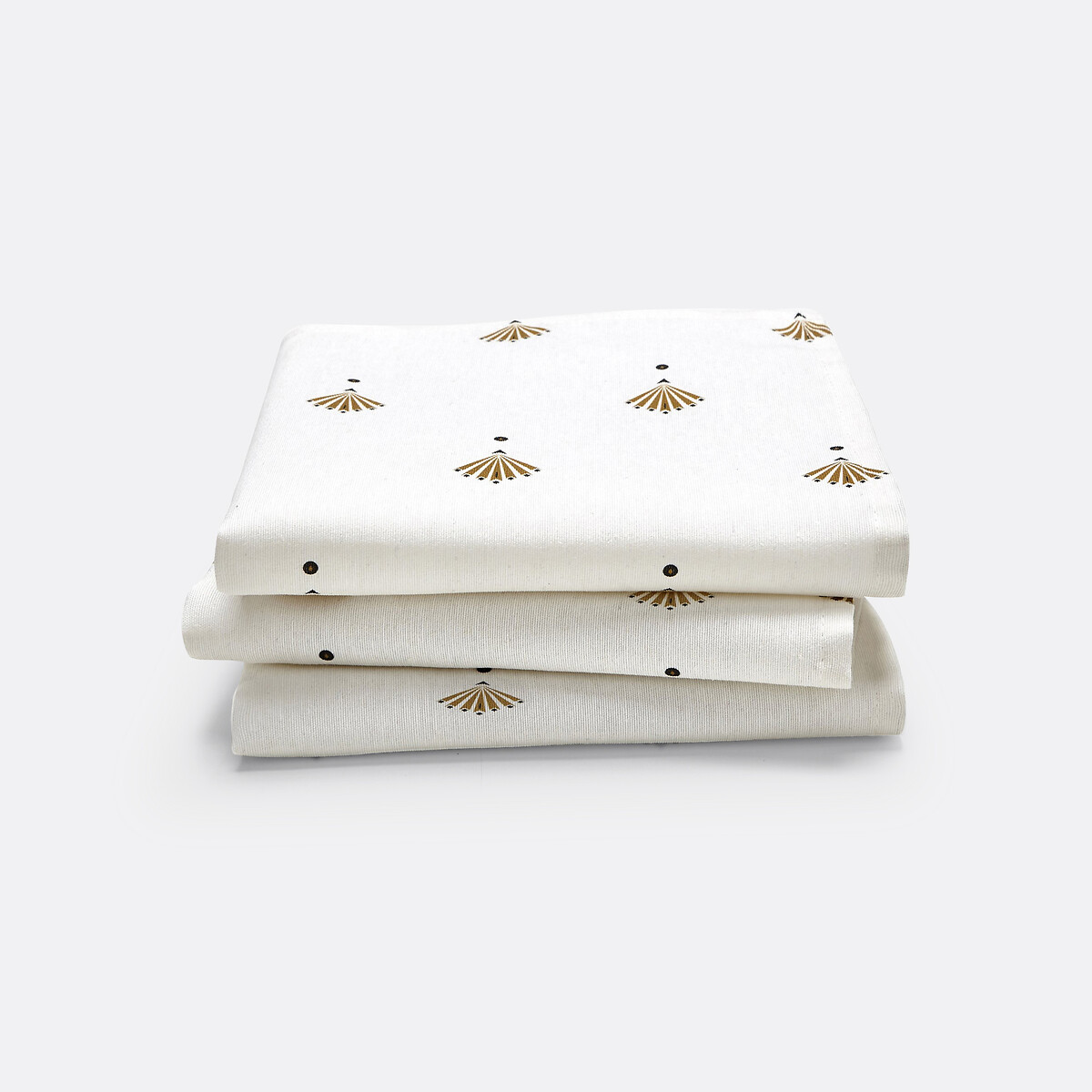 Lot de 3 serviettes de table Éventail