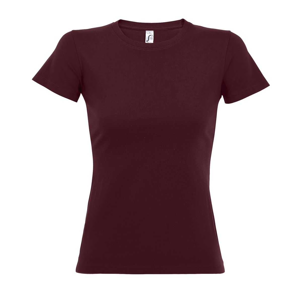 T shirt rouge bordeaux femme outlet