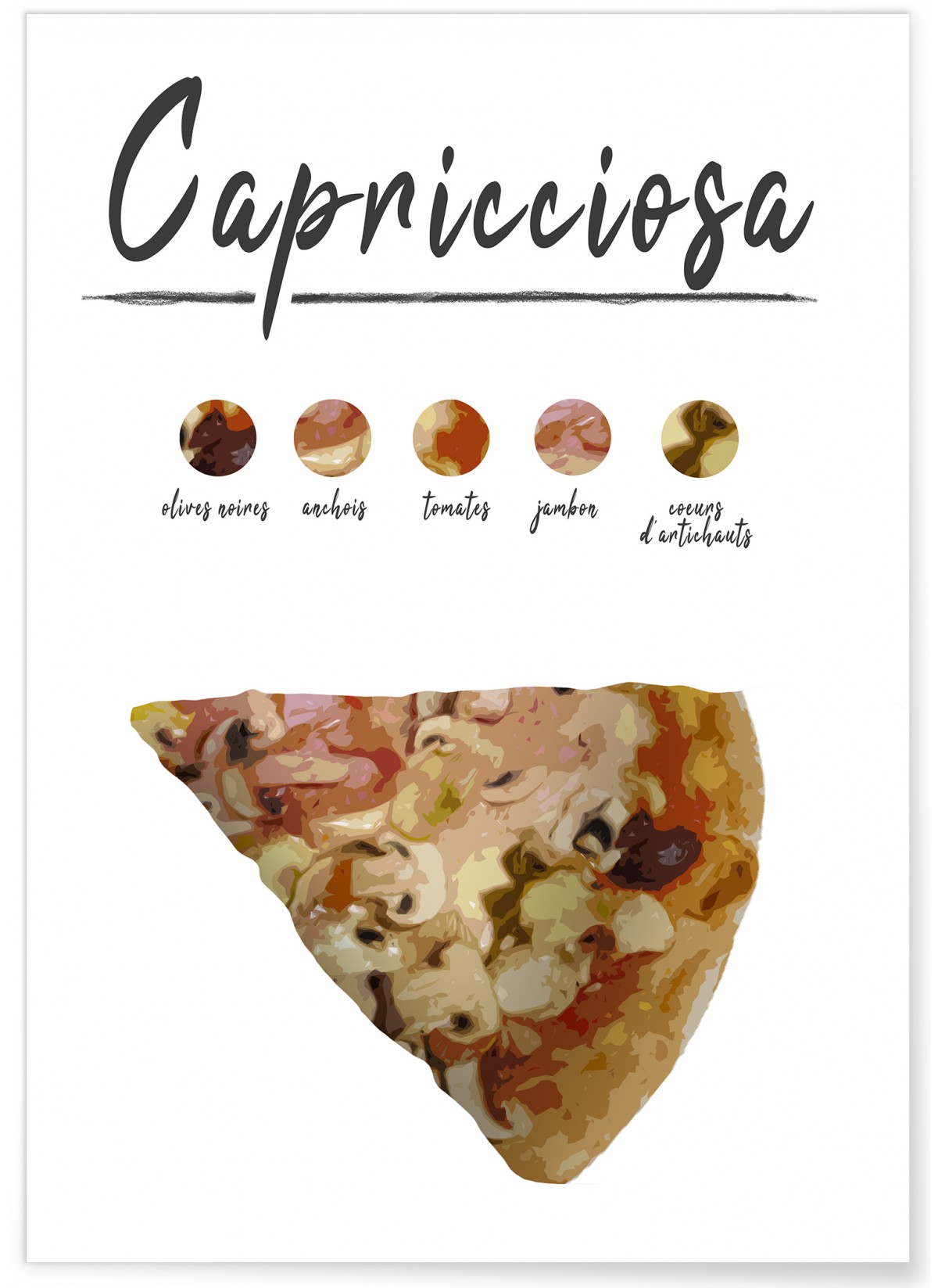 Affiche Pizza Capricciosa, L'AFFICHERIE
