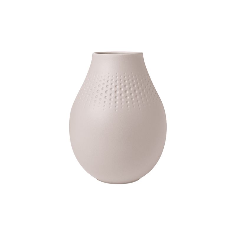 Vase Perle Haut Manufacture Collier Beige Beige Villeroy Boch La vase-perle-haut-manufacture-collier-beige-beige-villeroy-boch-la