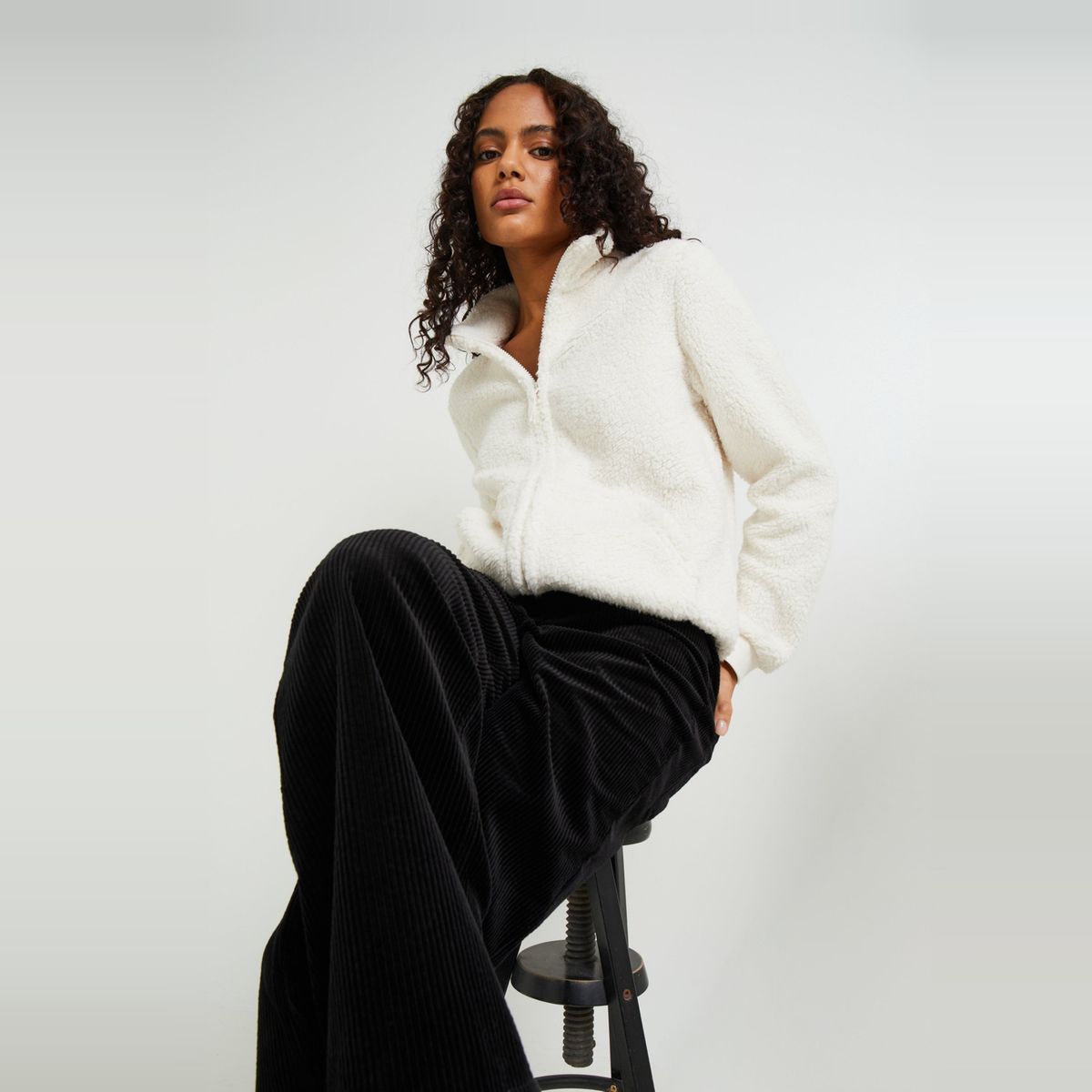 Pantalon velours hot sale femme monoprix
