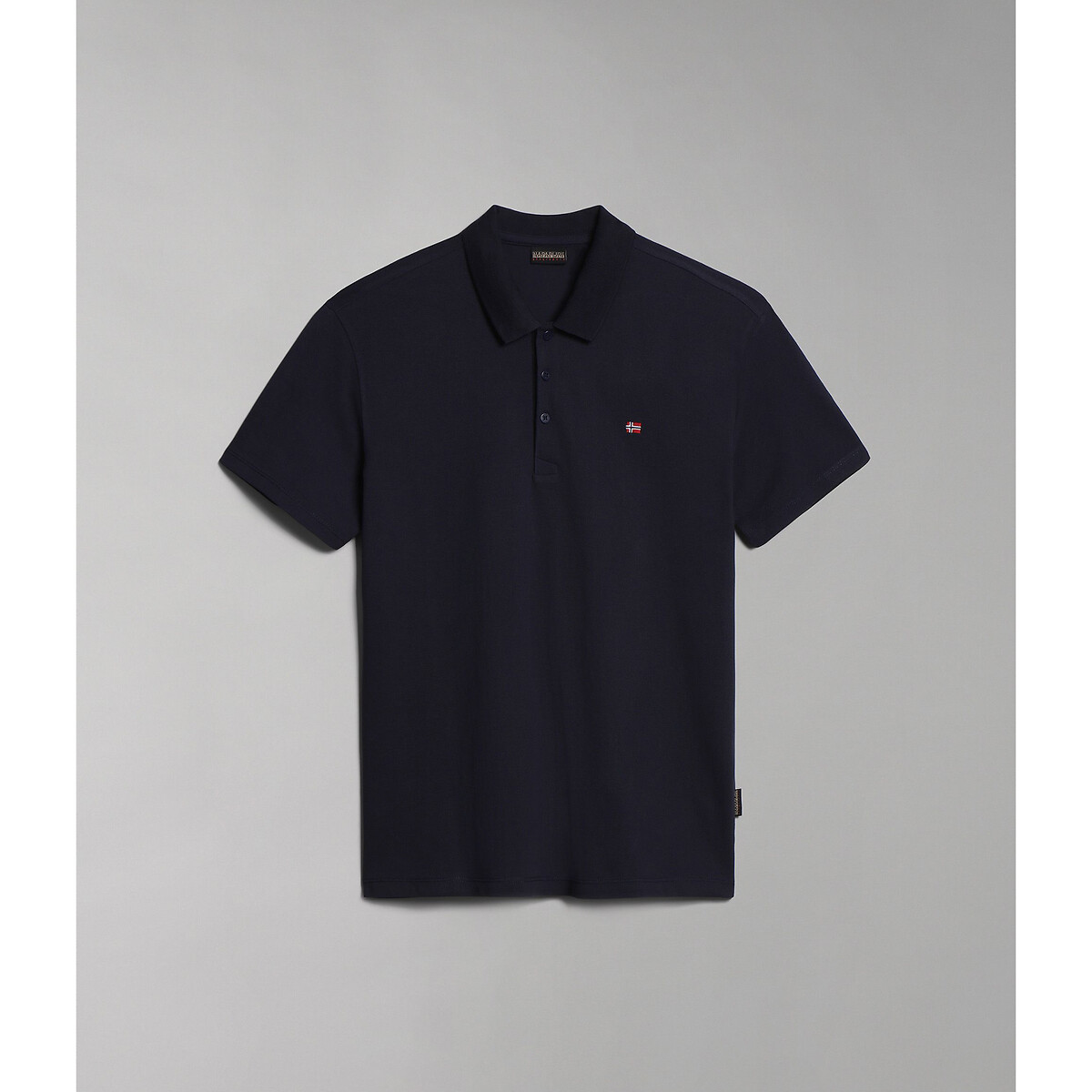 Image of Ealis Cotton Polo Shirt with Short Sleeves