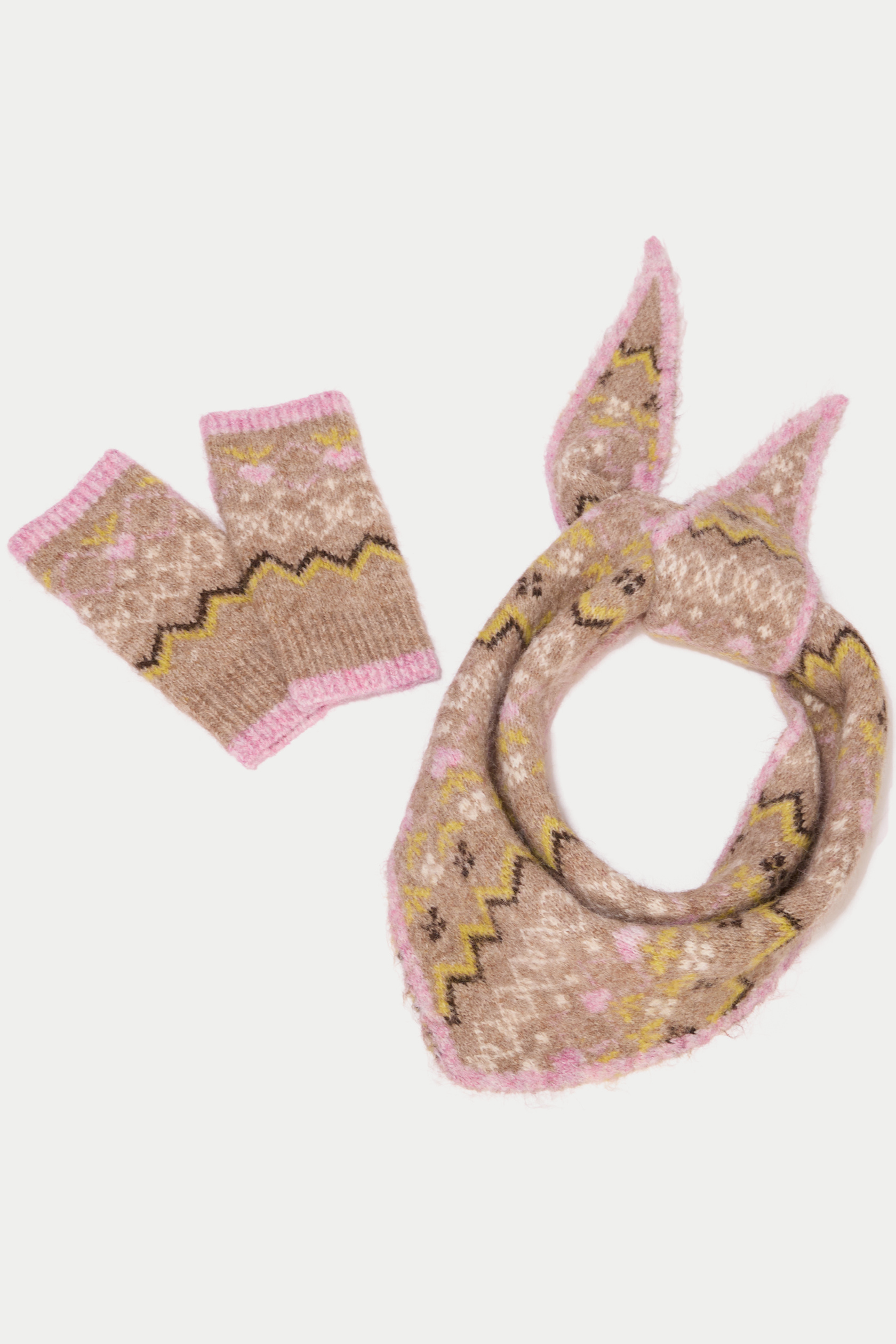 Lot foulard et mitaines, CACHE CACHE