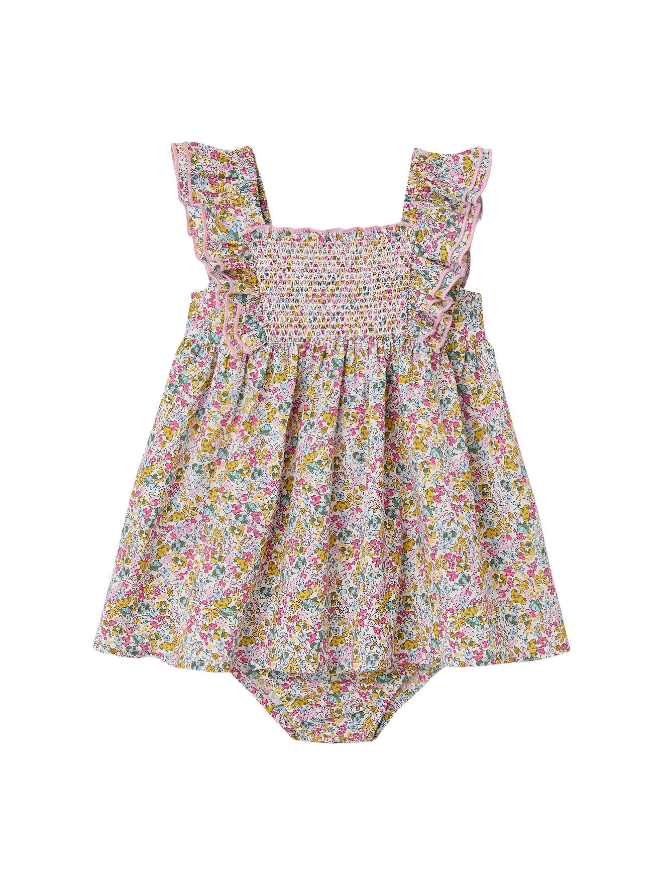 Robe avec culotte assortie coton bio, ENVIE DE FRAISE