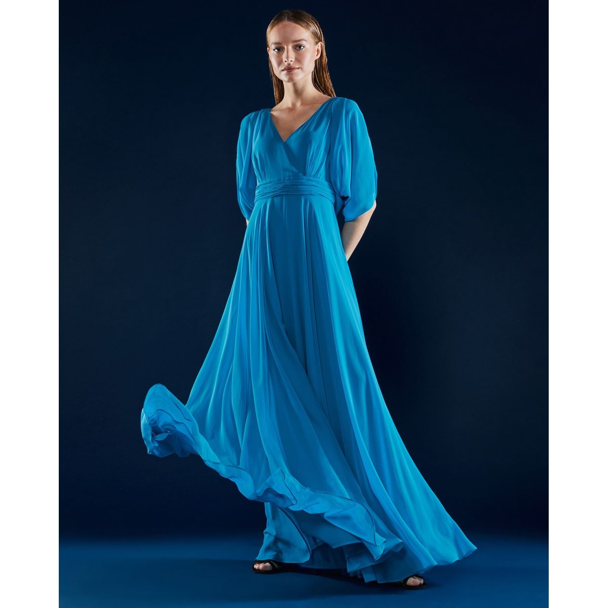 Robe longue drap e La Redoute