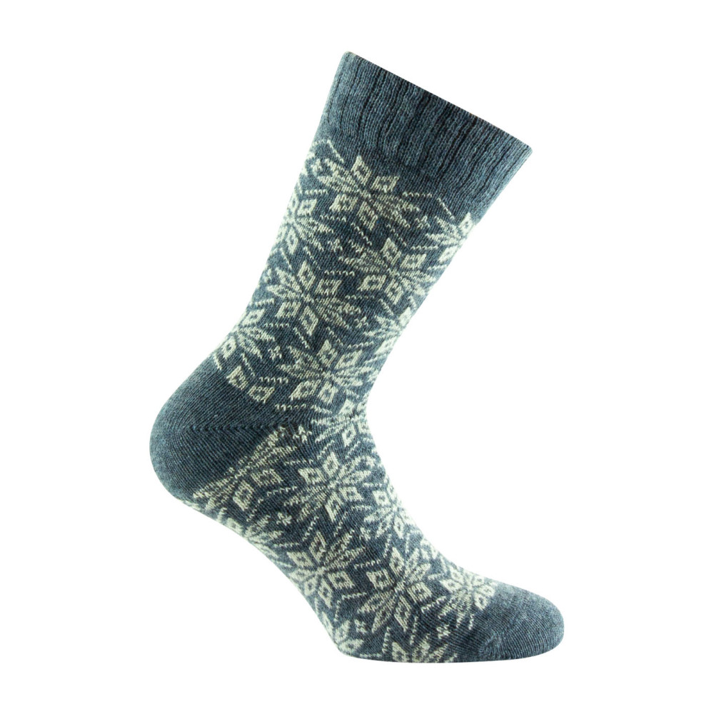 Mi-chaussettes Femme All over jacquard Laine majoritaire, KINDY