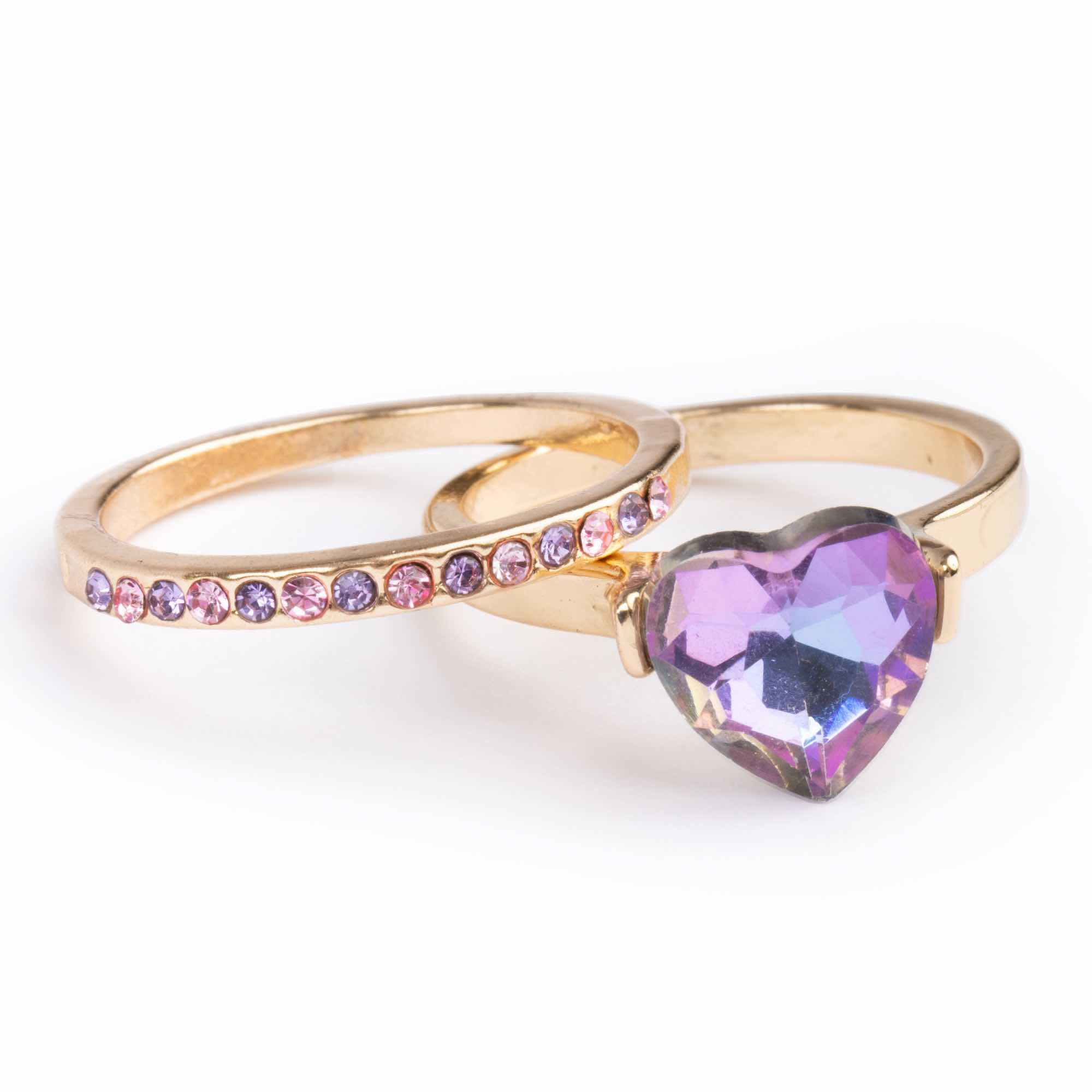 Set de 2 bagues ajustables Precious Purple, GREAT PRETENDERS