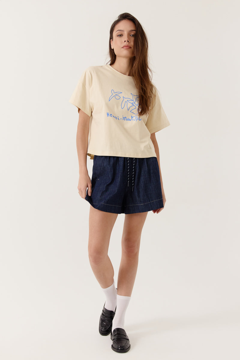 T-shirt col rond imprimé graphique CLARISSEA, ARTLOVE