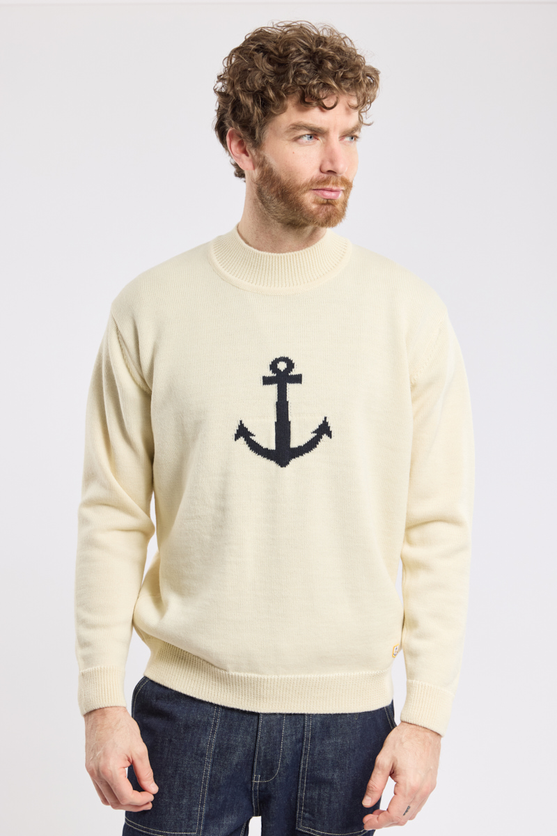 Pull col montant Héritage en laine HERITAGE, ARMOR-LUX