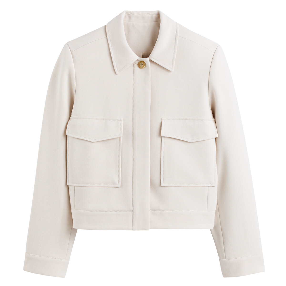 Veste ample et courte boutonnée, LA REDOUTE COLLECTIONS