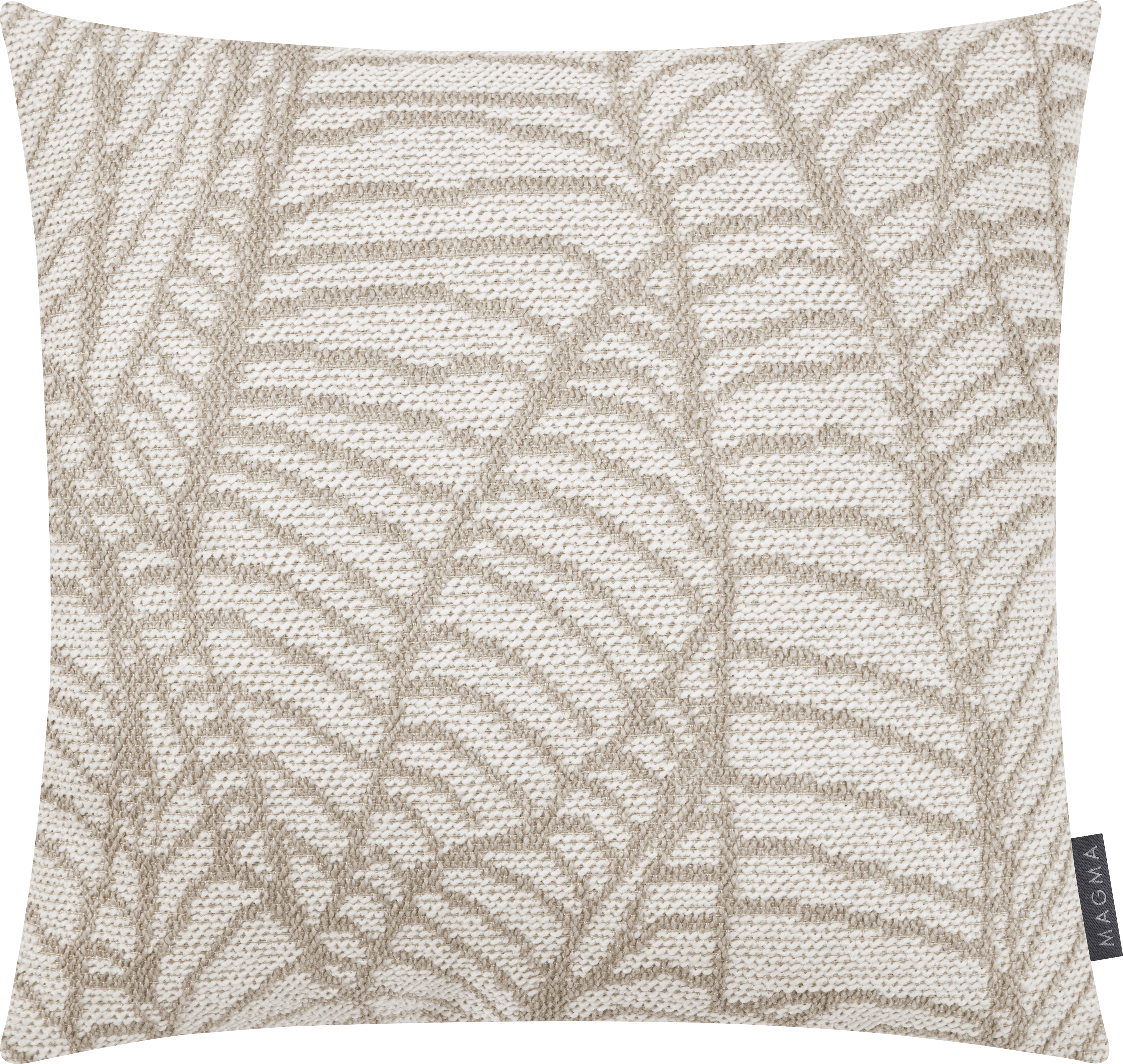 Housse de coussin jacquard extérieur motif végétal POSITANO, MAGMA HEIMTEX