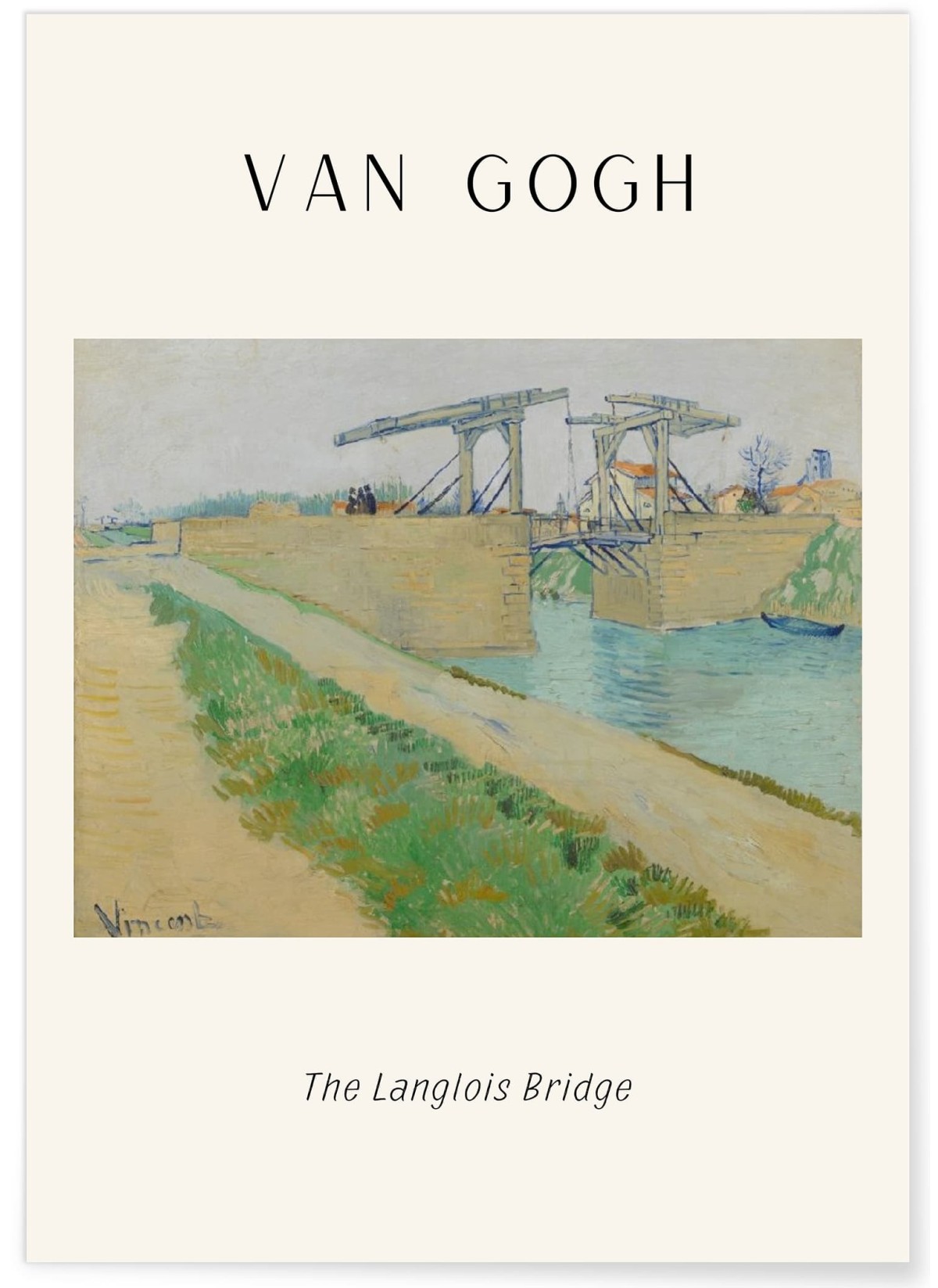 Affiche Van Gogh - The Langlois Bridge, L'AFFICHERIE