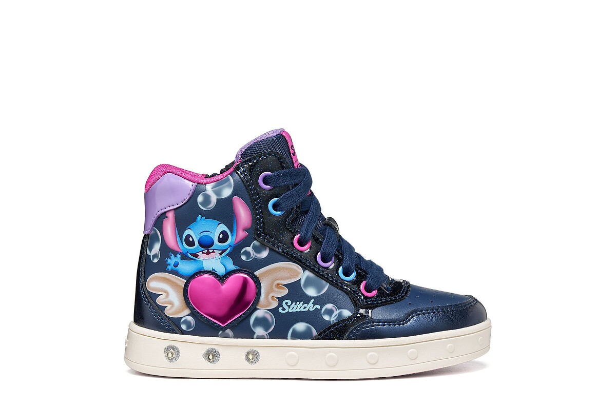 GEOX Zapatillas de caña alta con LED, SKYLIN x LILO & STITCH
