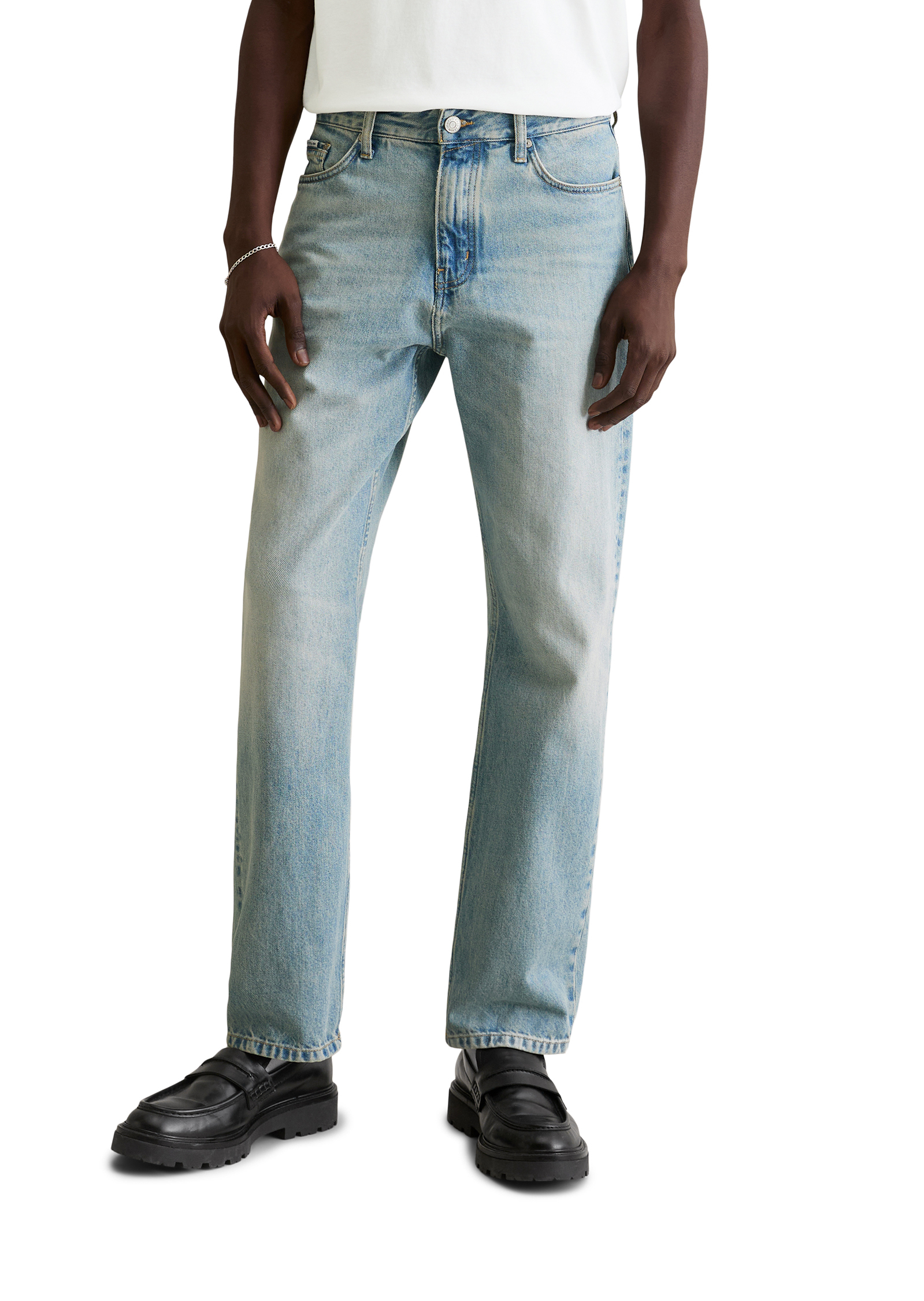 Jeans modèle Sverre droit en pur coton bio, MARC O’POLO DENIM