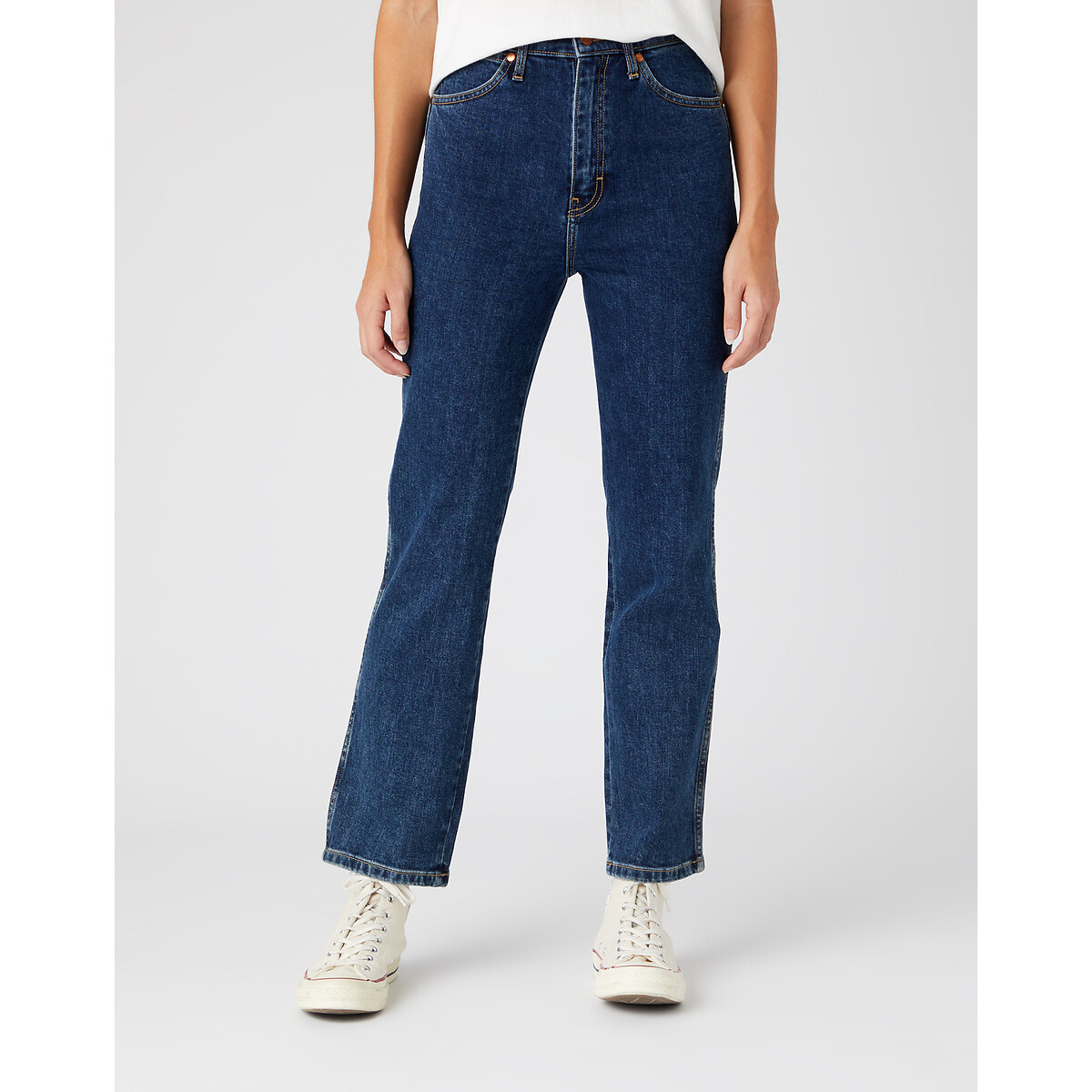 Jean wrangler 2025 femme taille haute