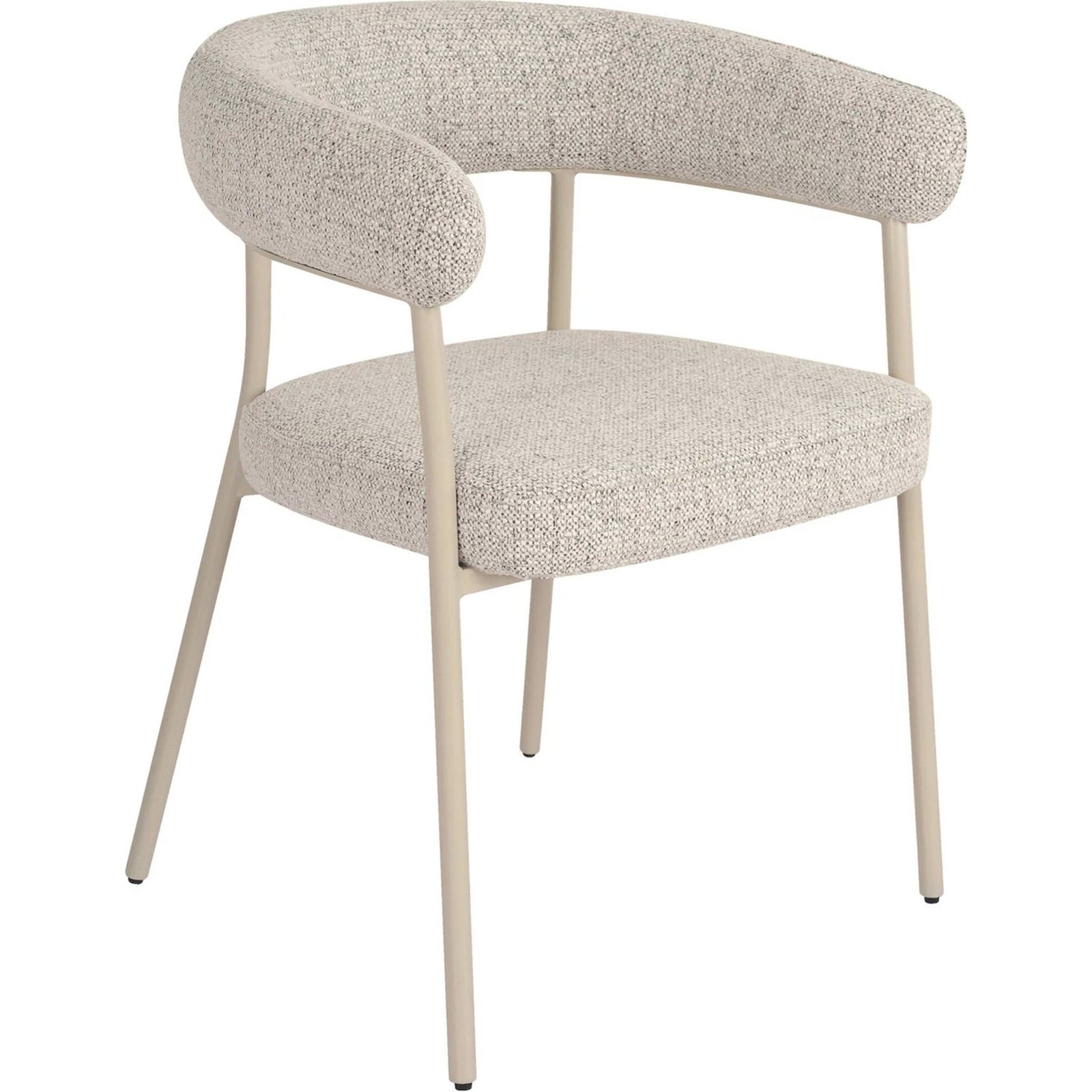 Chaise tapissée en tissu bouclé TRIVIO, RECOLLECTION