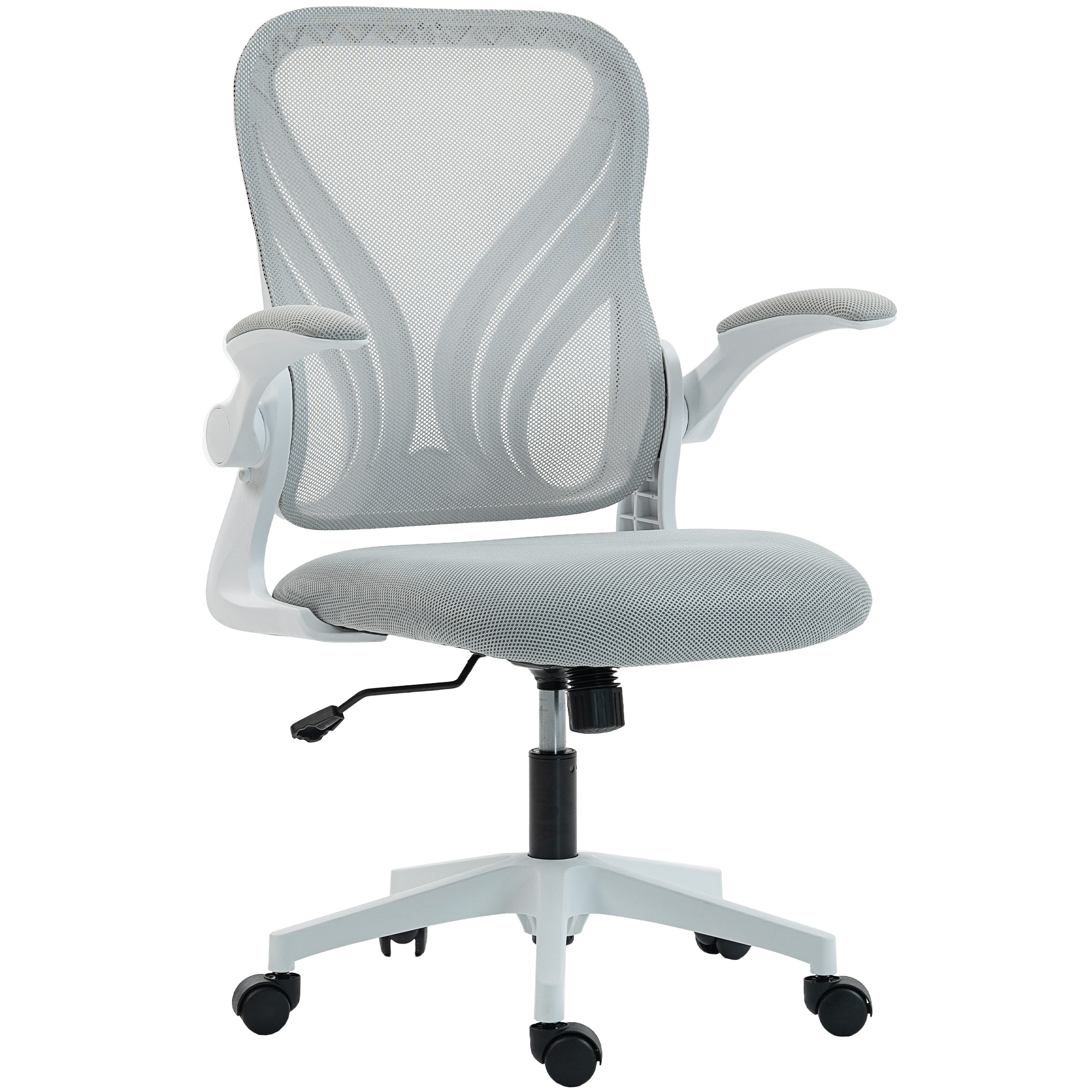Chaise de bureau Maille (100% polyester) Gris, HOMCOM