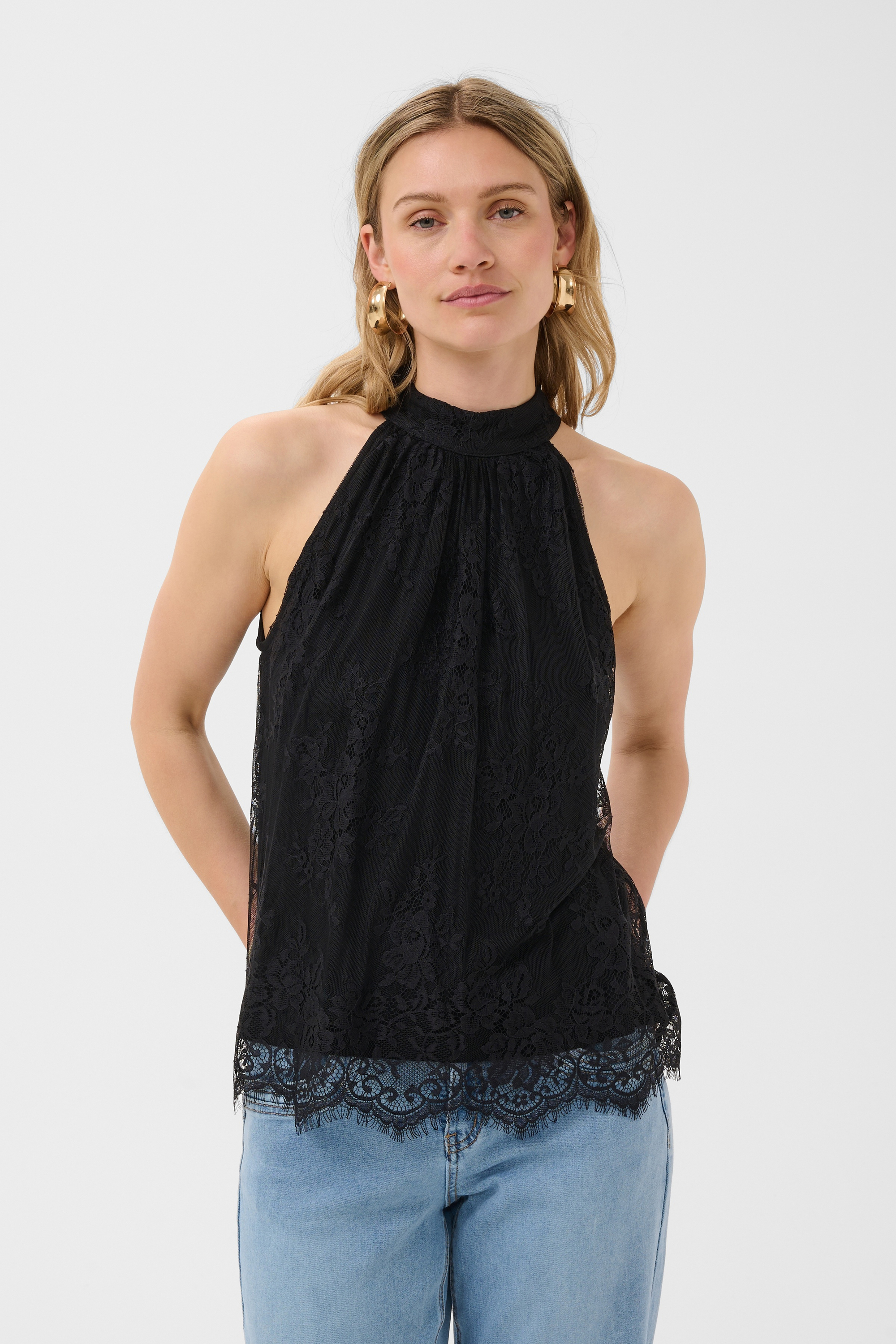 Blouse sans manches, CREAM