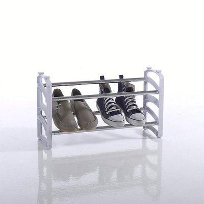 Expandable and Stackable 2-Shelf Shoe Rack SO'HOME