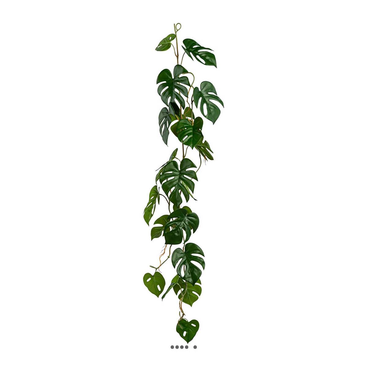 Guirlande de faux philodendron L 104 cm, ARTIFICIELLES