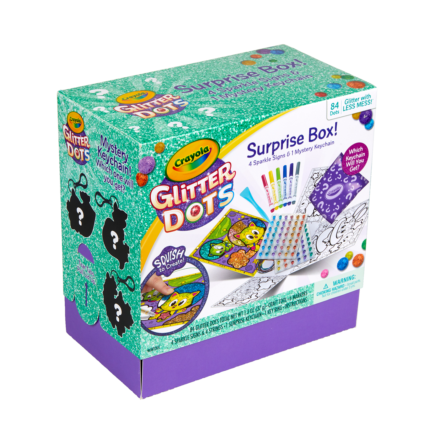 Glitter dot suprise box, CRAYOLA