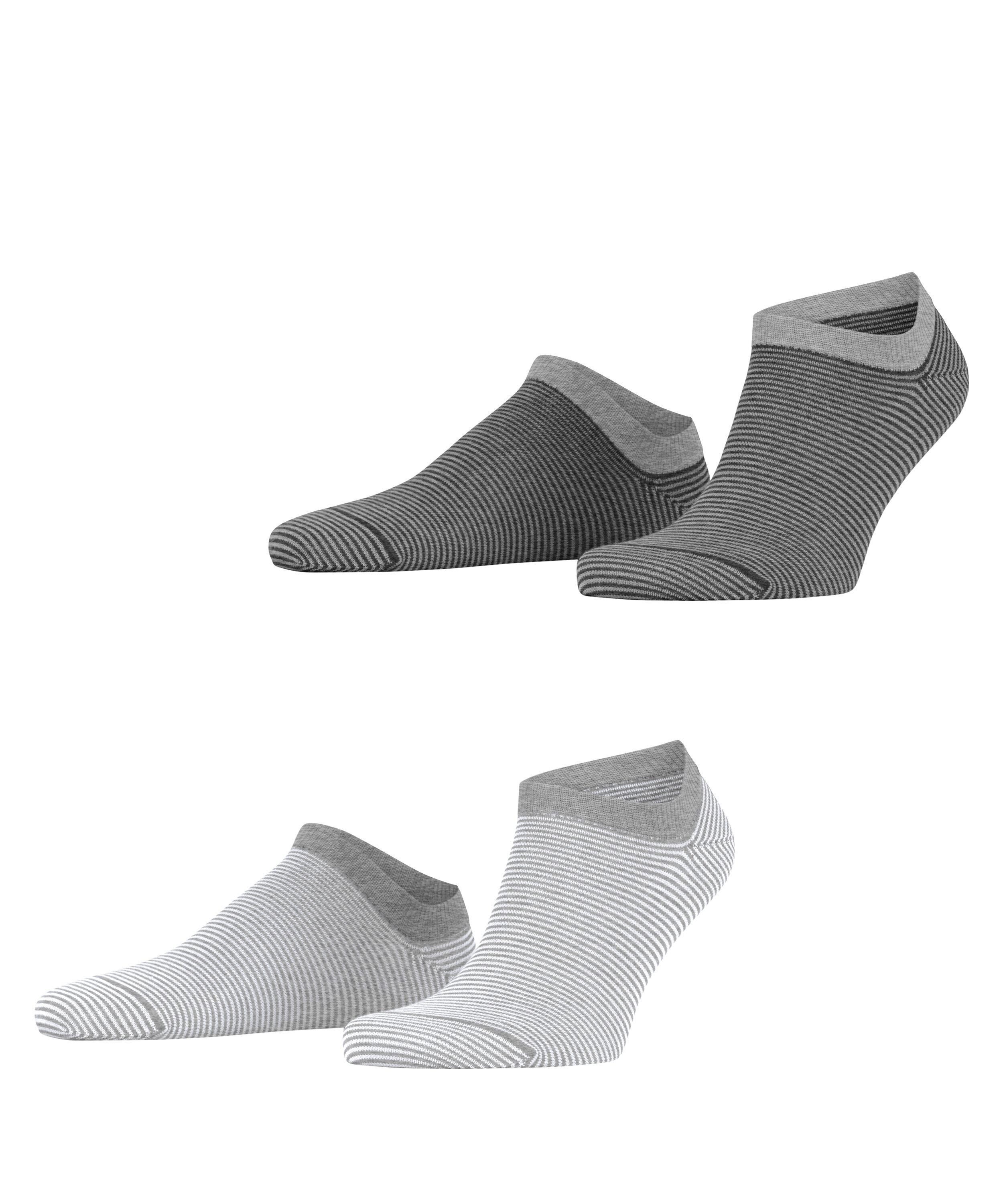 Socquettes Allover Stripe 2-Pack Opaque, ESPRIT